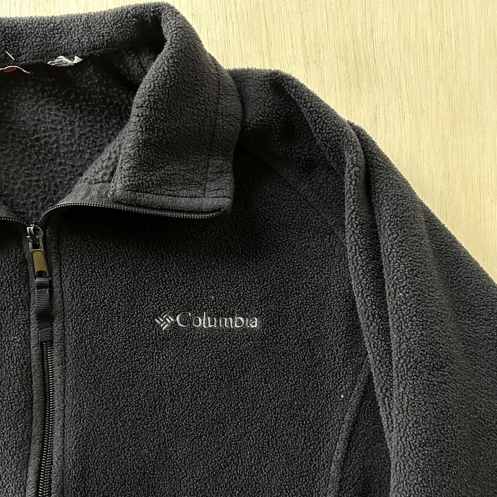 Vintage Columbia Jacket Womens XL Black Fleece Full Zip Collared Lined Pockets Size XL / US 12-14 / IT 48-50 - 2 Thumbnail