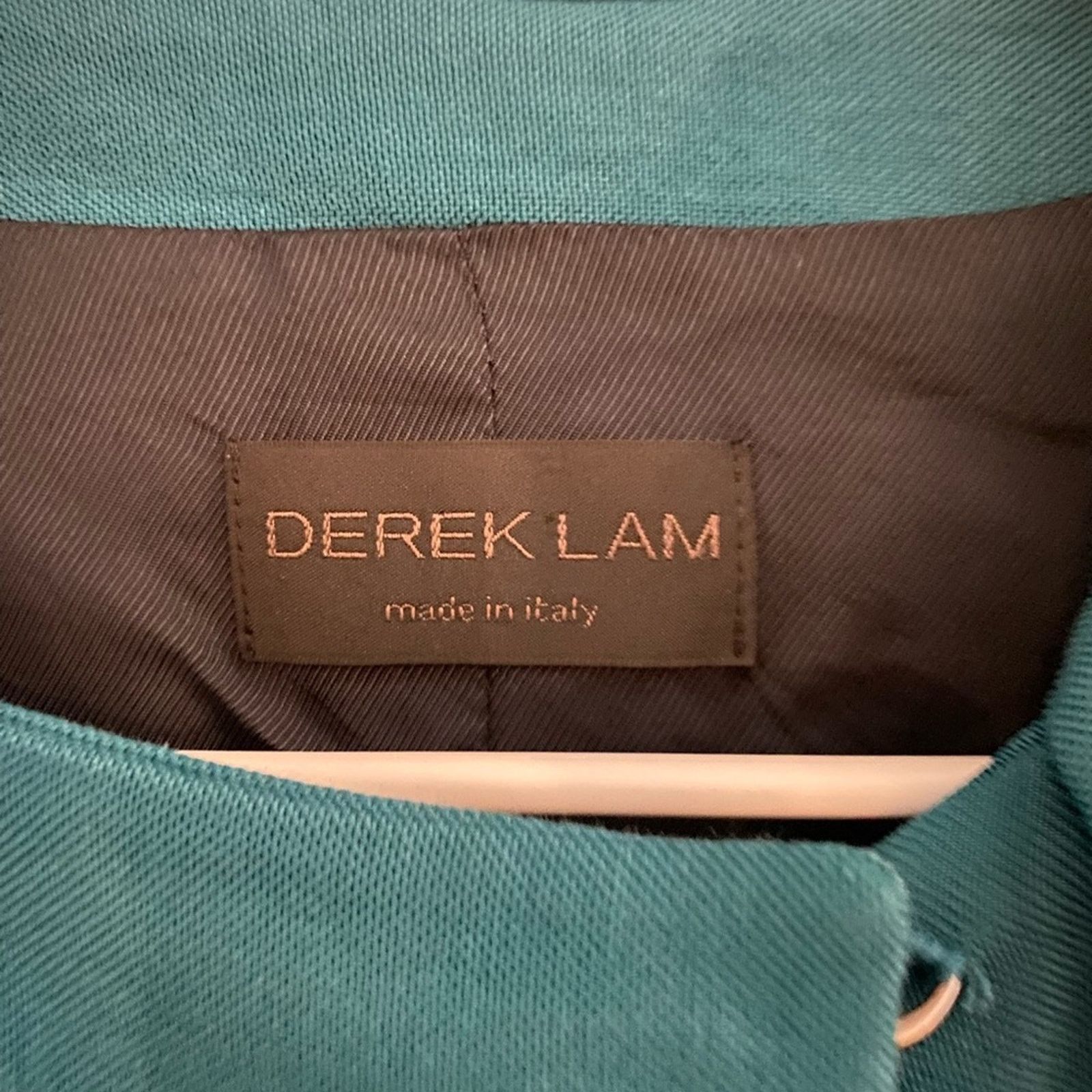 Derek Lam 10 Crosby Derek Lam Teal Green 3/4 Sleeve Swing Blazer Jacket SZ. 4 Size S / US 4 / IT 40 - 3 Thumbnail