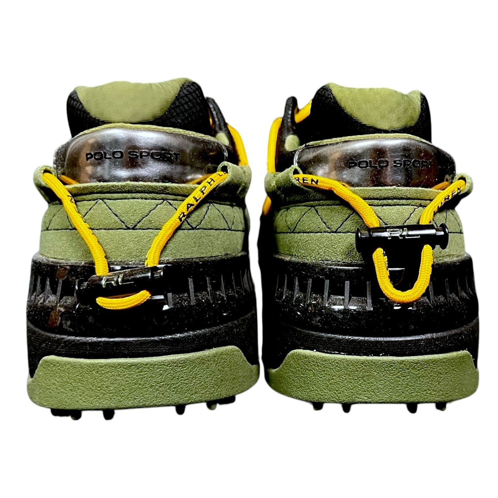 Polo Ralph Lauren Polo Sport RL PS200 Suede & Mesh Green Sneakers 11.5 $228 Size US 11.5 / EU 44-45 - 4 Thumbnail