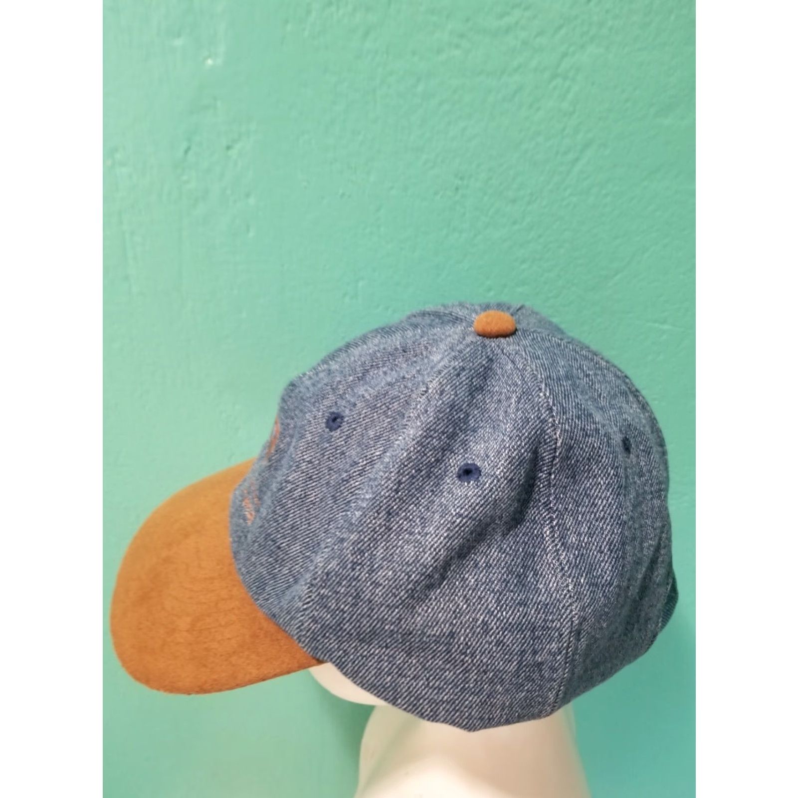 Denime VINTAGE 90s GTE Long Distance Telephone Company Embroidered Denim Cap Hat Size ONE SIZE - 2 Thumbnail
