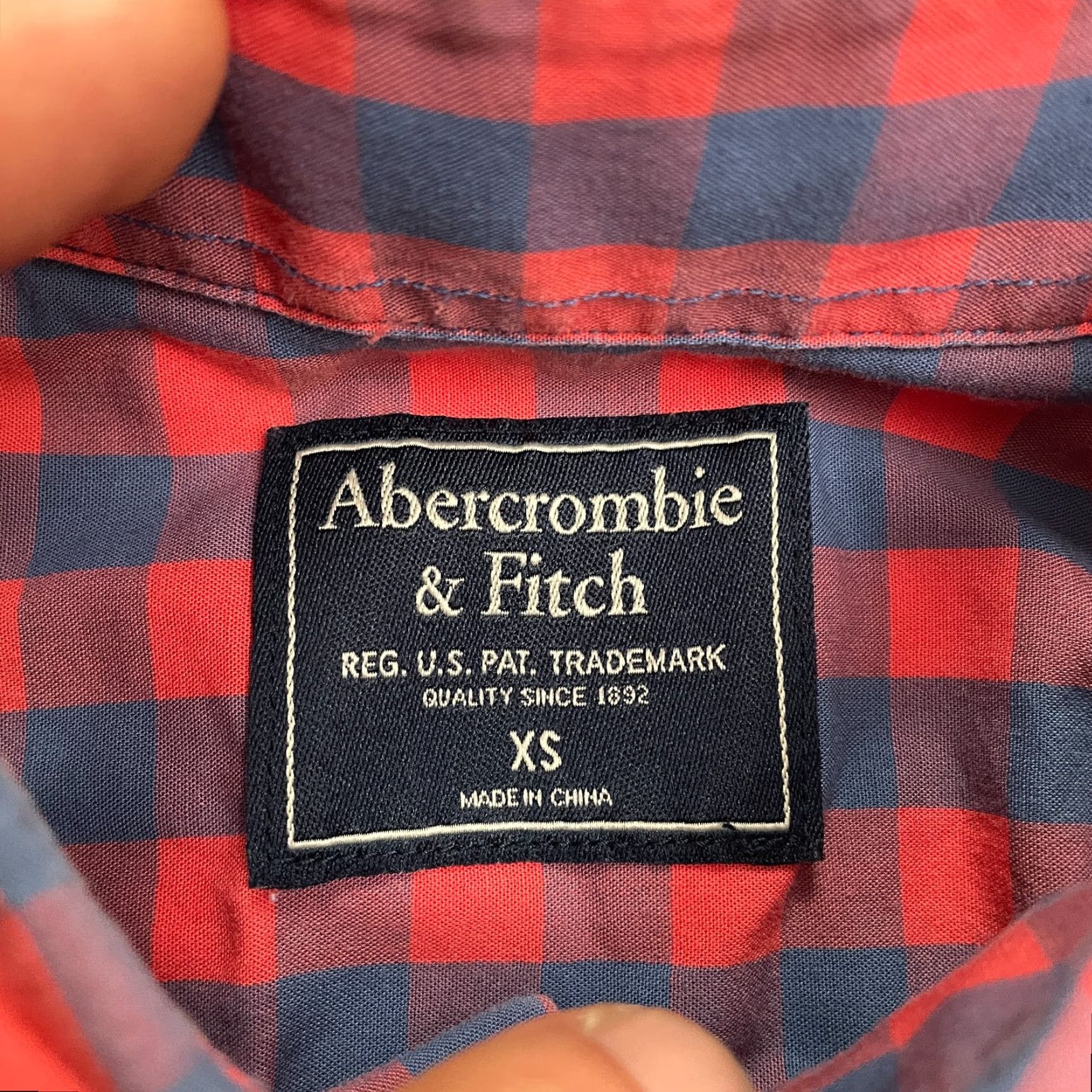 Abercrombie & Fitch VINTAGE Abercrombie & Fitch Men's Button-Down Shirt XS Plaid Cotton Casual Outdoor Trail Hiking Size US XS / EU 42 / 0 - 6 Thumbnail