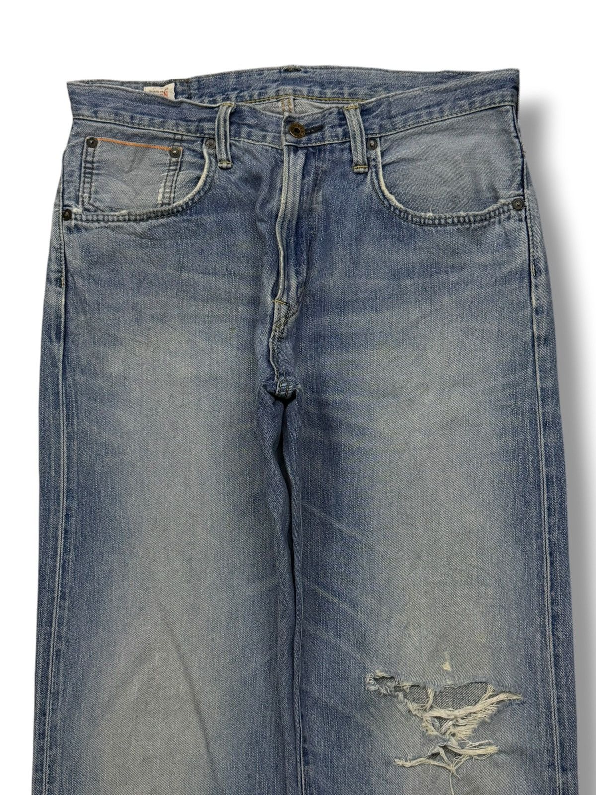 Edwin Vintage EDWIN 505Z Selvedge Denim Jeans Made in Japan | W33 Size US 33 - 4 Thumbnail