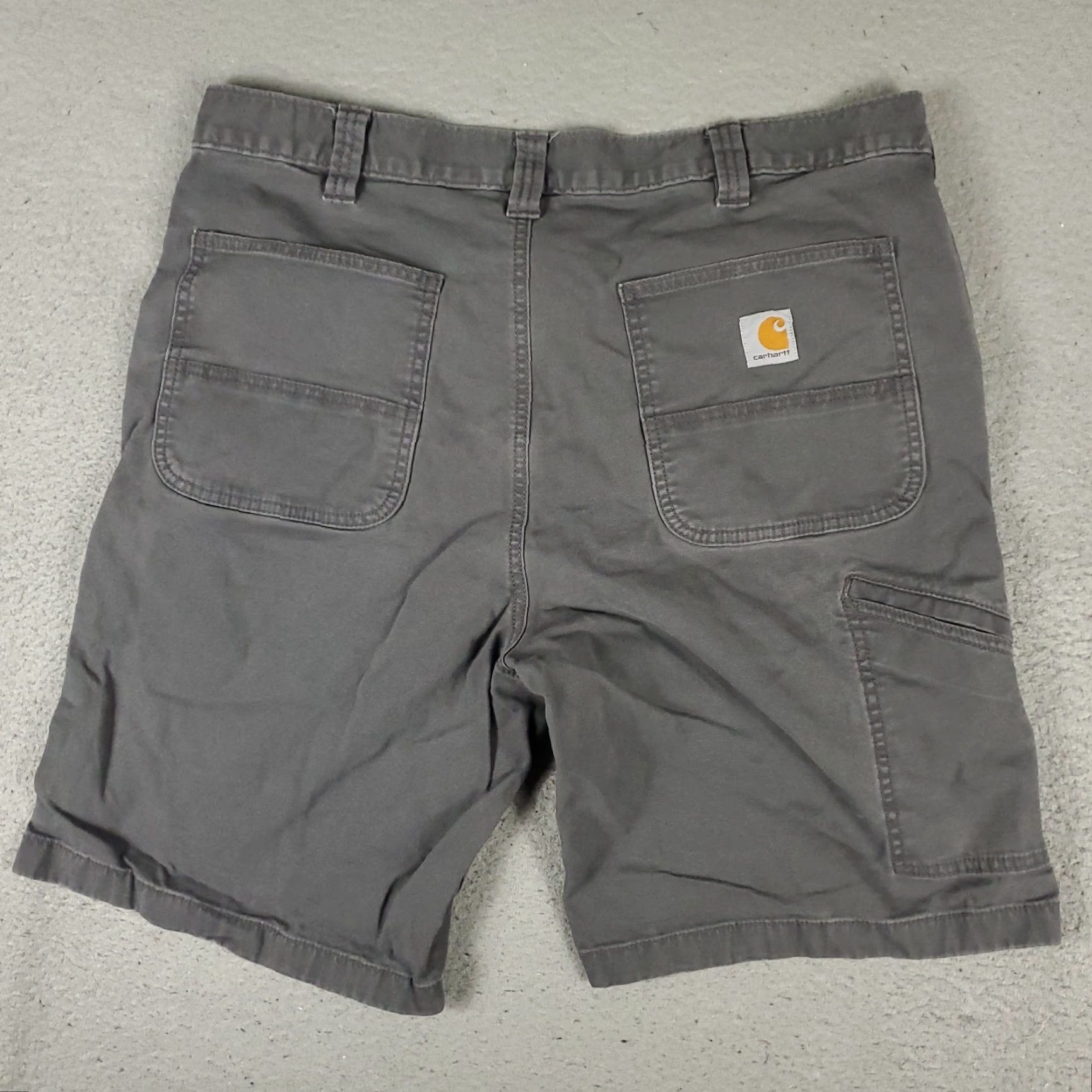 Carhartt Carhartt Shorts Mens Size 38 Gray Relaxed Fit Carpenter Work Shorts Bermuda 5-Pocket Design Cotton Canvas Casual Workwear Mens Gray Short Size US 38 / EU 54 - 7 Thumbnail