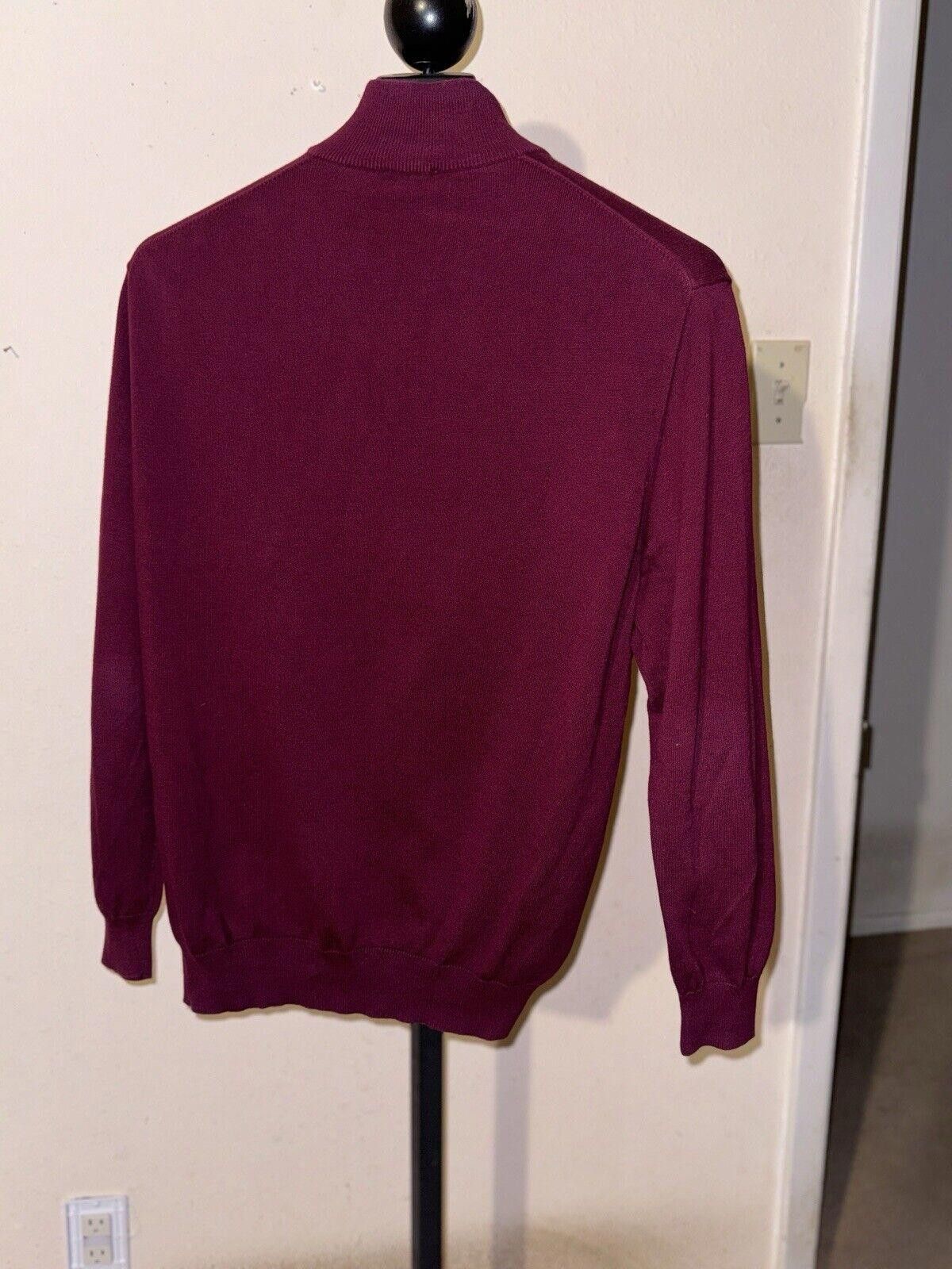 Jos. A. Bank Jos. A. Bank Maroon Pima Cotton Sweater Top 1/4 Zip Sz XL Size US XL / EU 56 / 4 - 2 Thumbnail
