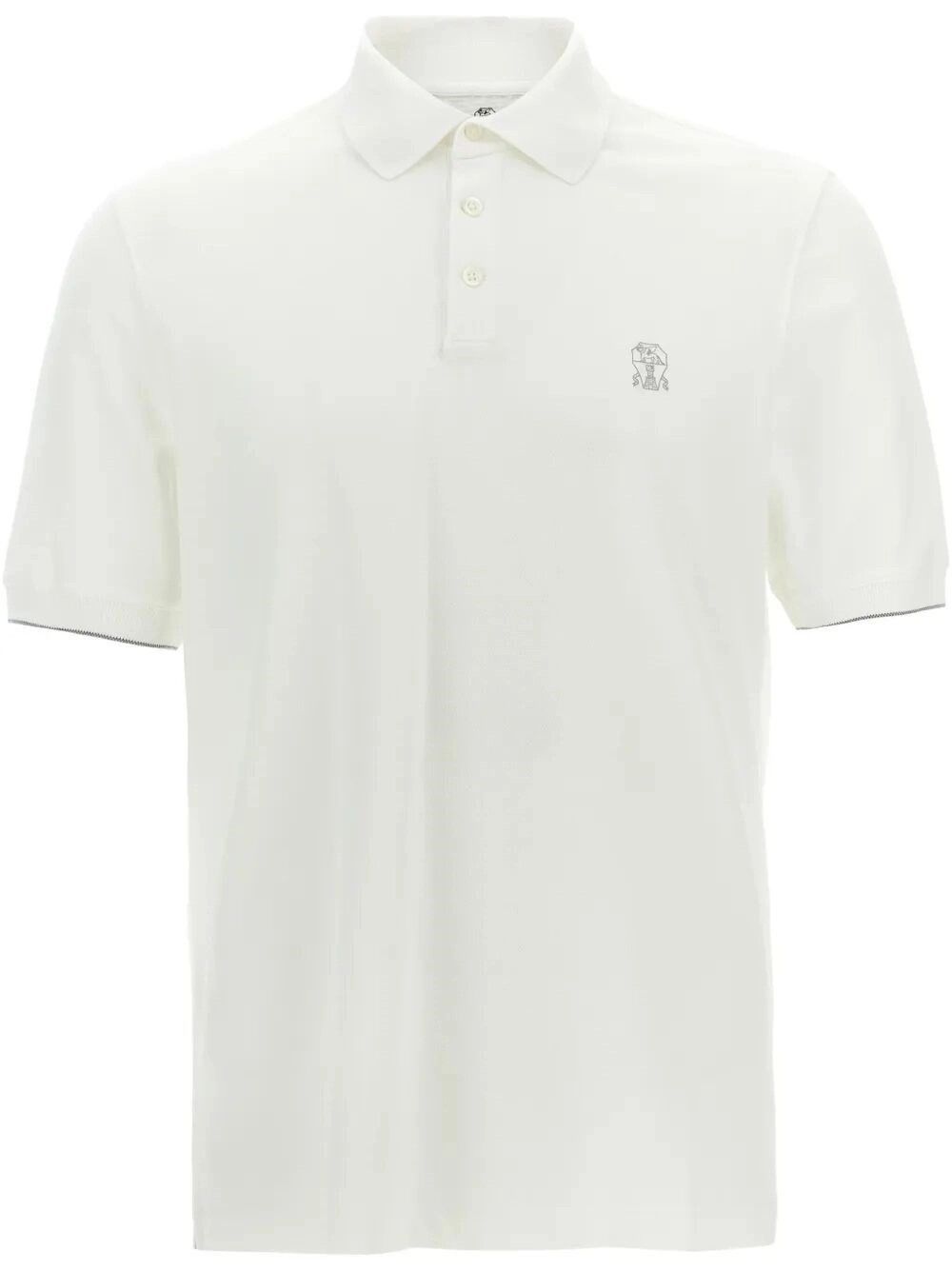 Brunello Cucinelli Short Sleeve Polo Shirt with Logo Size US XL / EU 56 / 4 - 1 Thumbnail
