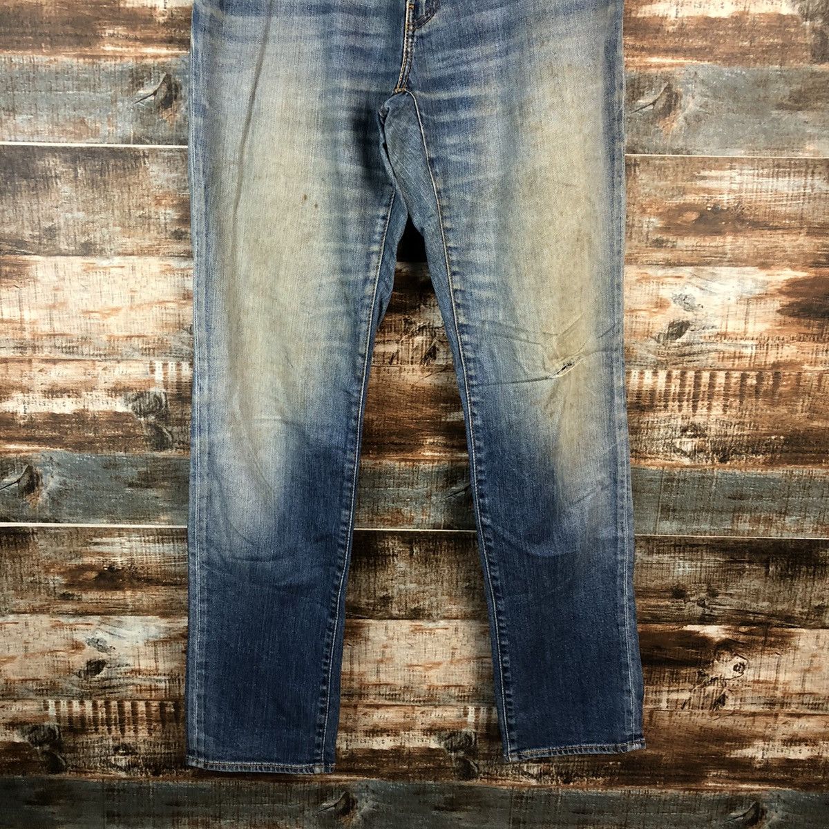 Levi's DLL Levis 551 faded Blue jeans Denim Pants #C189 Size US 31 - 3 Thumbnail
