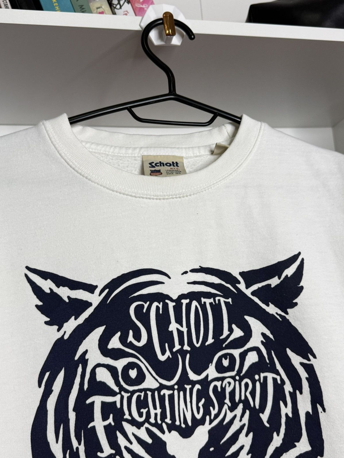 Schott Vintage Schott NYC Fighting Spirit sweatshirt size M Size US M / EU 48-50 / 2 - 4 Thumbnail