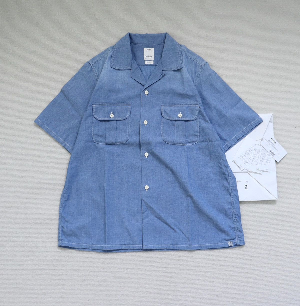 Visvim Visvim 23AW Keesey Shirt S/S Chambray size2 | Grailed