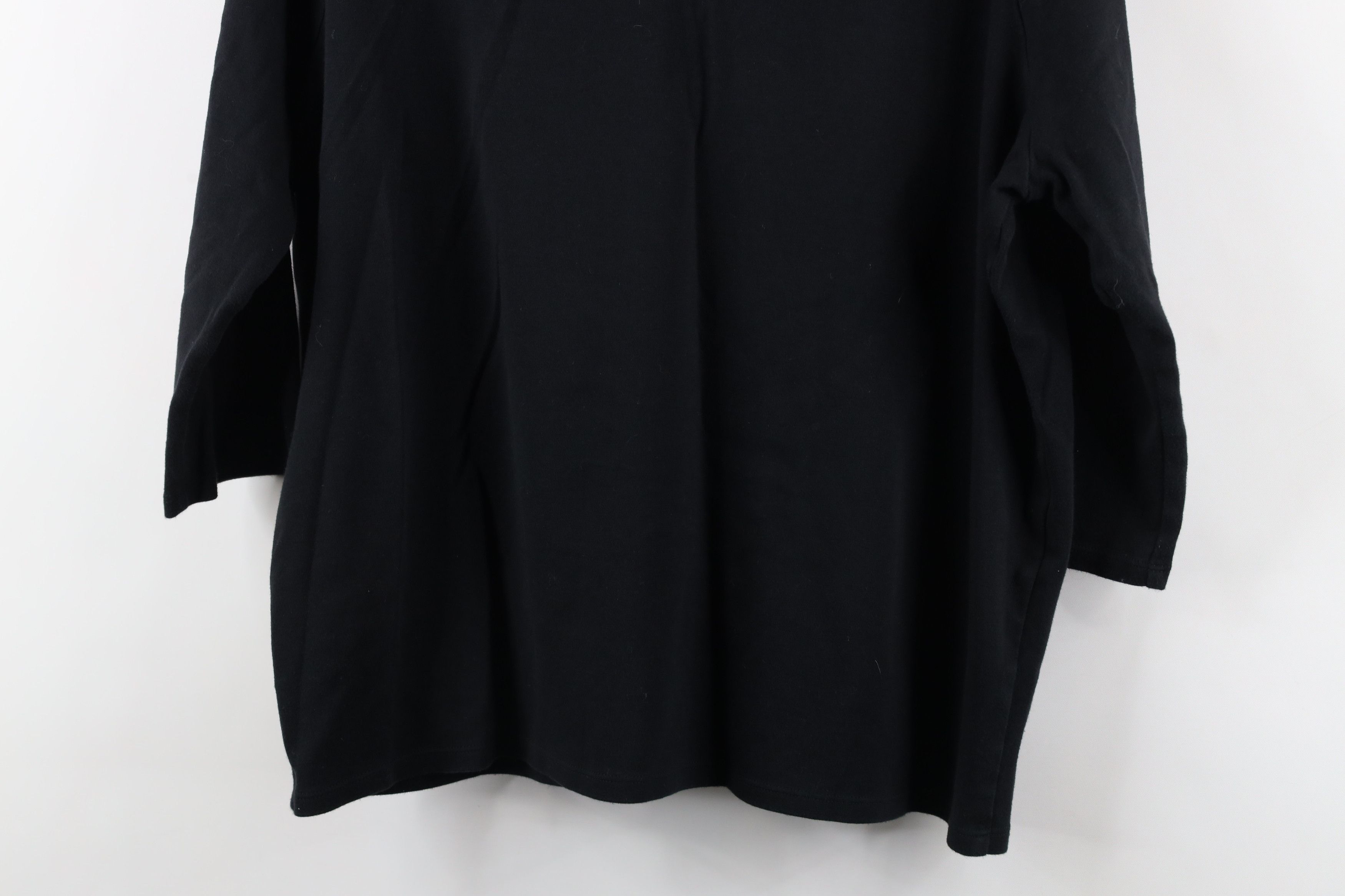 Ralph Lauren × Vintage Vintage 90s Ralph Lauren Out Crest 3/4 Sleeve Polo Black Size XL / US 12-14 / IT 48-50 - 9 Thumbnail