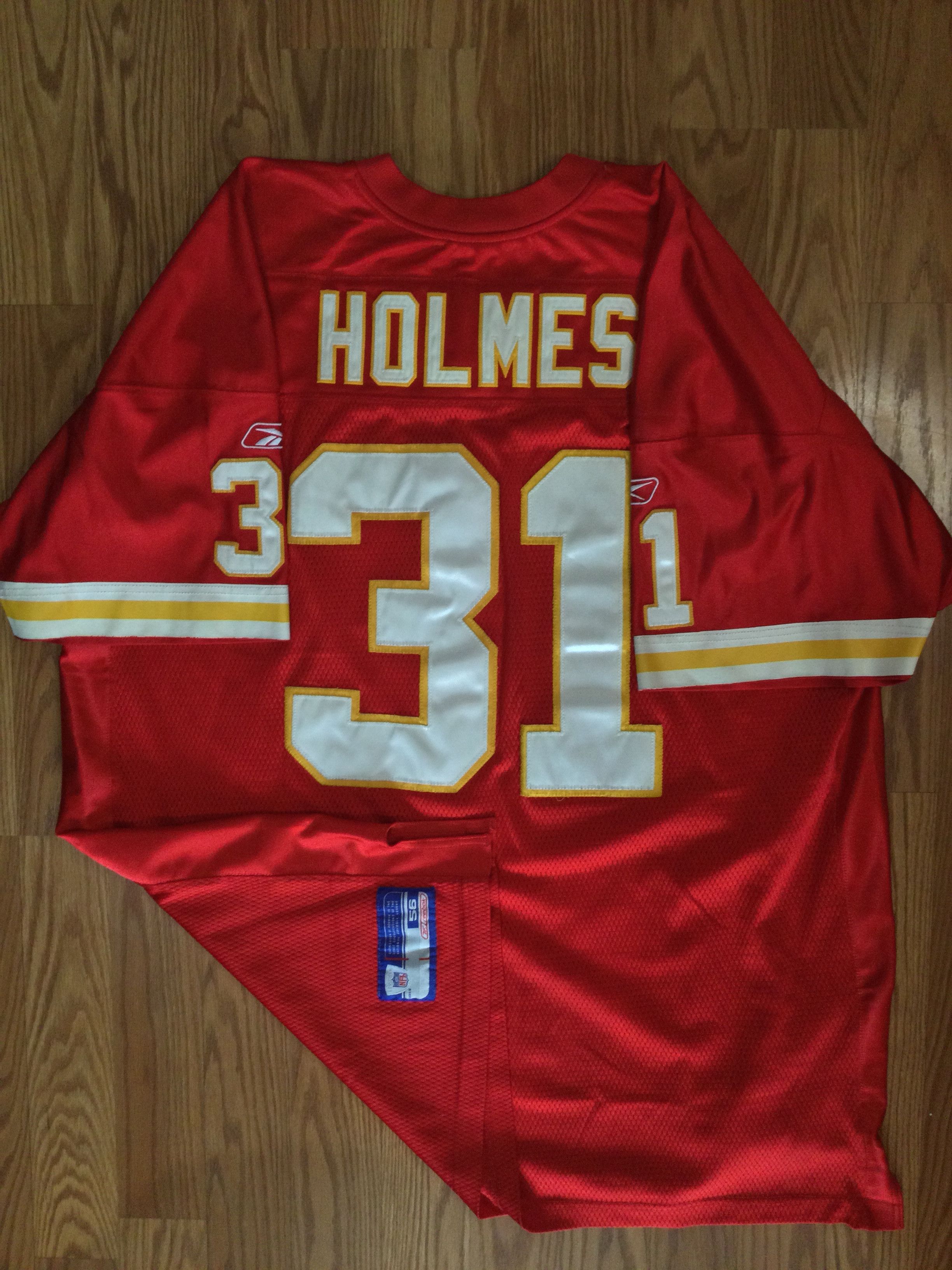 Reebok Authentic Kansas City Chiefs Priest Holmes Reebok NFL Jersey Size US XXL / EU 58 / 5 - 7 Thumbnail