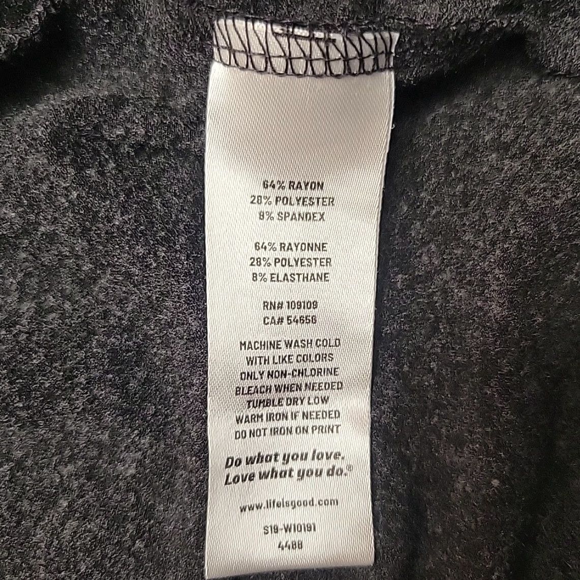 Life is Good VINTAGE Life is good Cardigan Sweat er Womens M Gray Rayon Blend Open Front Lightweight Knit Casual Womens Medium Gray) Size M / US 6-8 / IT 42-44 - 5 Thumbnail