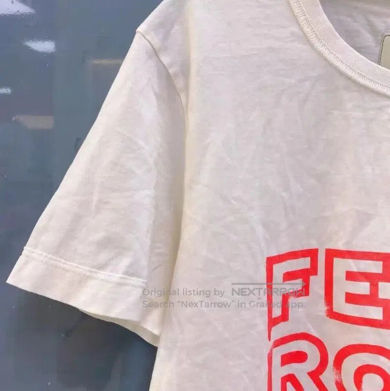 Fendi Fendi Summer White Cotton Short Sleeve Tee . Size L / US 10 / IT 46 - 3 Thumbnail