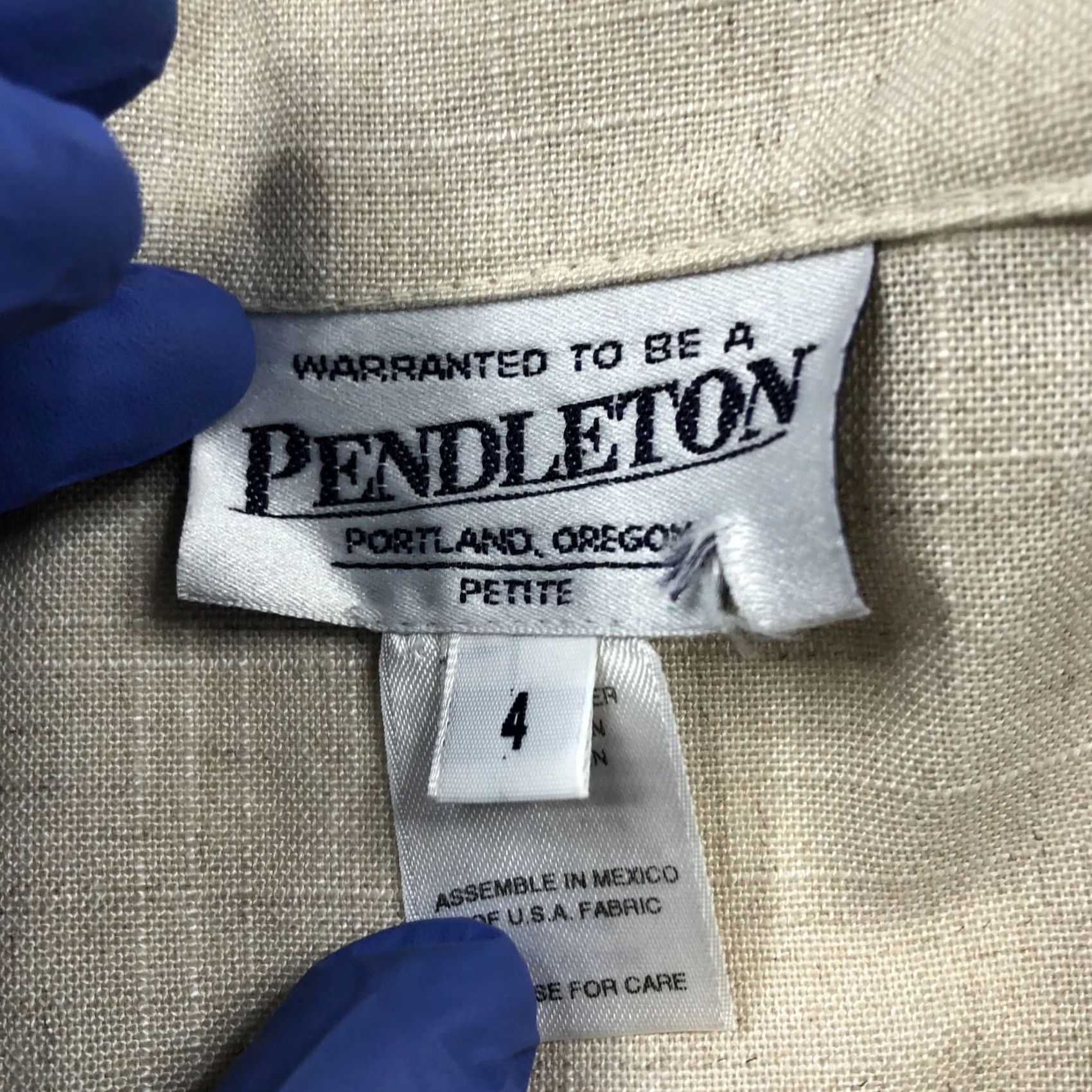 Pendleton Pendleton Blazer Style Jacket Beige MINT Women Blazer Wool Rayon Linen Blend Button 4 Size S / US 4 / IT 40 - 7 Thumbnail