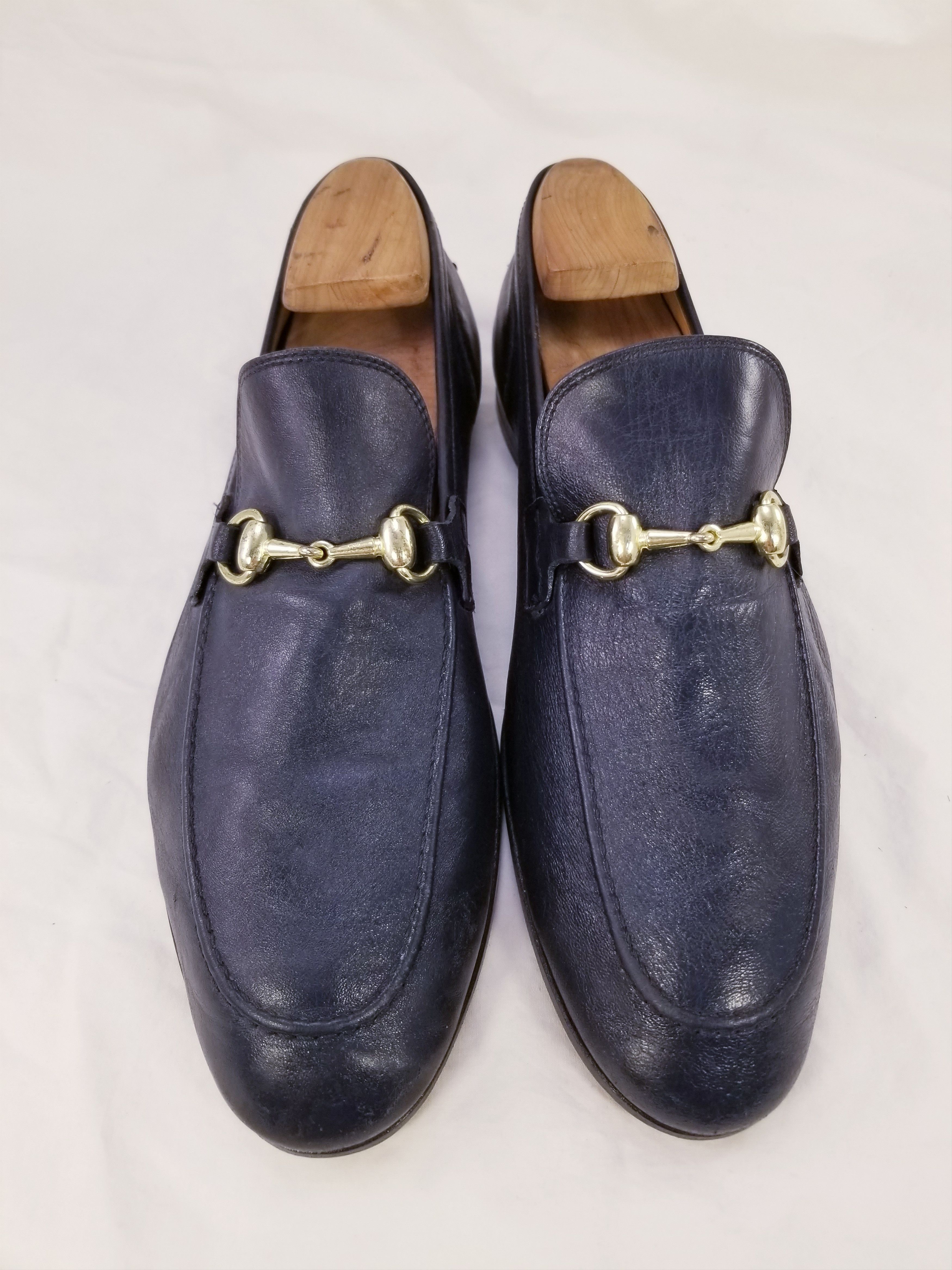 Gucci JORDAAN HORSEBIT DARK BLUE Size US 9.5 / EU 42-43 - 8 Thumbnail