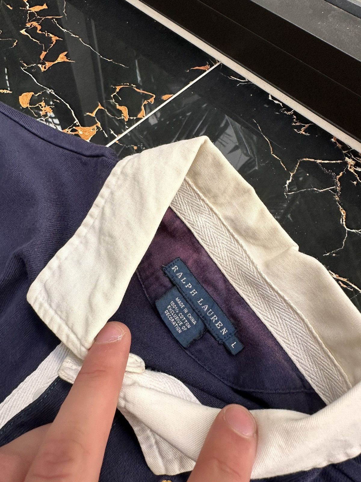 Polo Ralph Lauren × Vintage POLO RALPH LAUREN VINTAGE BIG LOGO POLO T-SHIRT Size US L / EU 52-54 / 3 - 5 Thumbnail