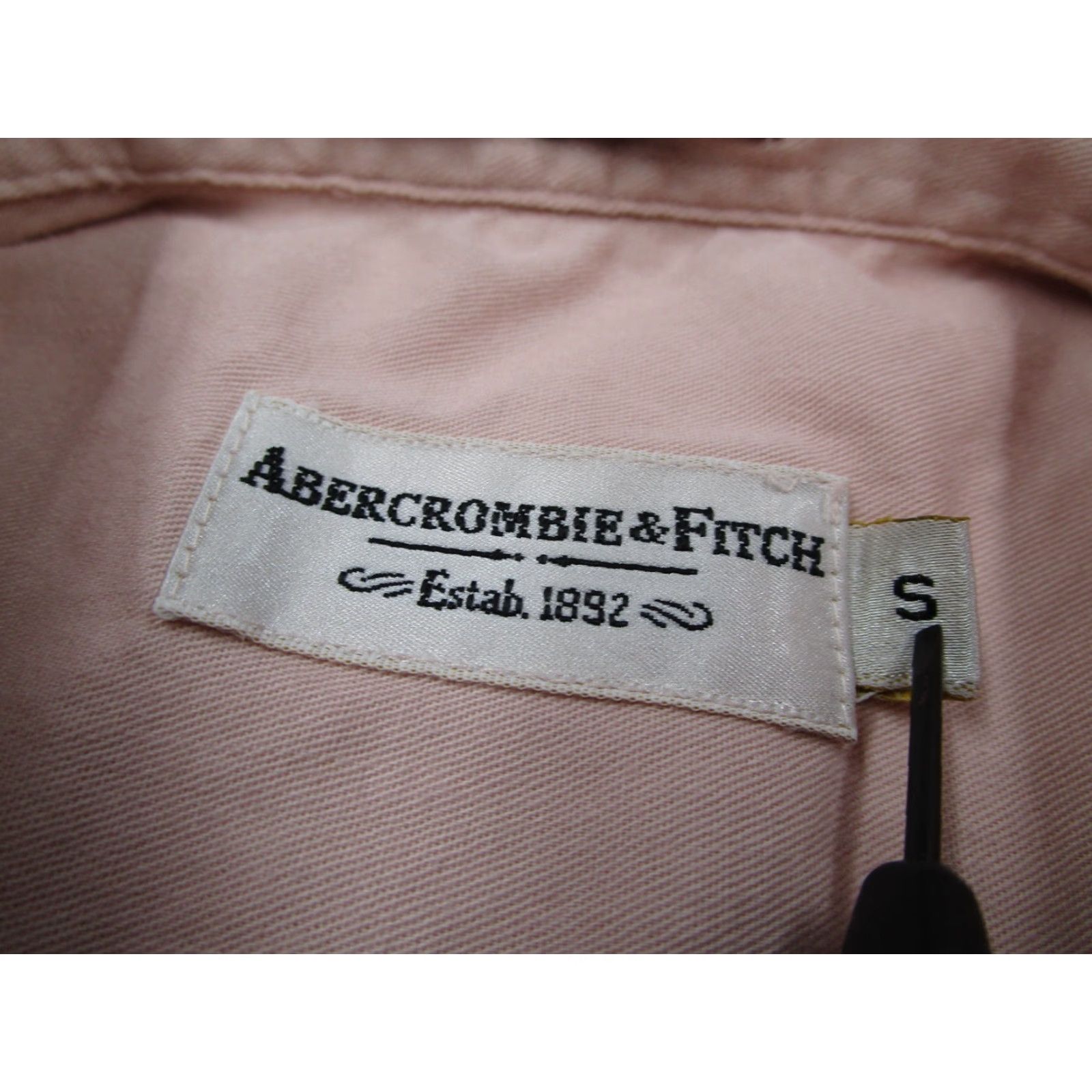 Abercrombie & Fitch VINTAGE Abercrombie & Fitch Shirt Mens Small Pink Twill Button Up Long Sleeve Y2K Size US S / EU 44-46 / 1 - 3 Thumbnail