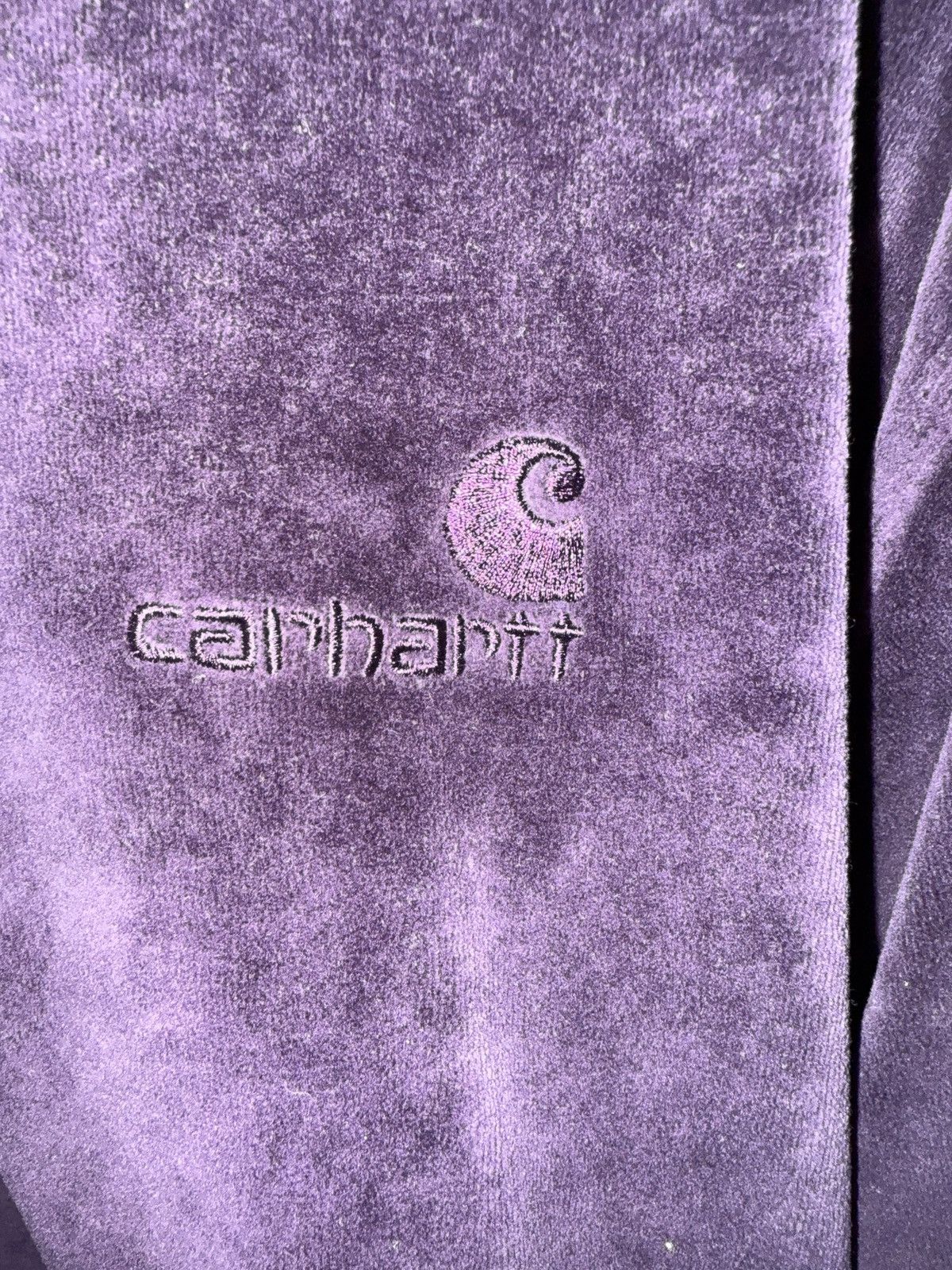 Carhartt Wip Carhartt WIP Purple Coral Fleece Hoodie Size US XL / EU 56 / 4 - 2 Thumbnail