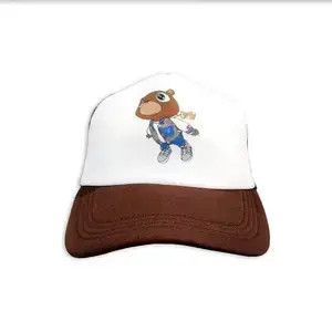Other Graduation Dropout Bear 5 Panel Mesh Trucker Hat Mocha Size ONE SIZE - 3 Thumbnail