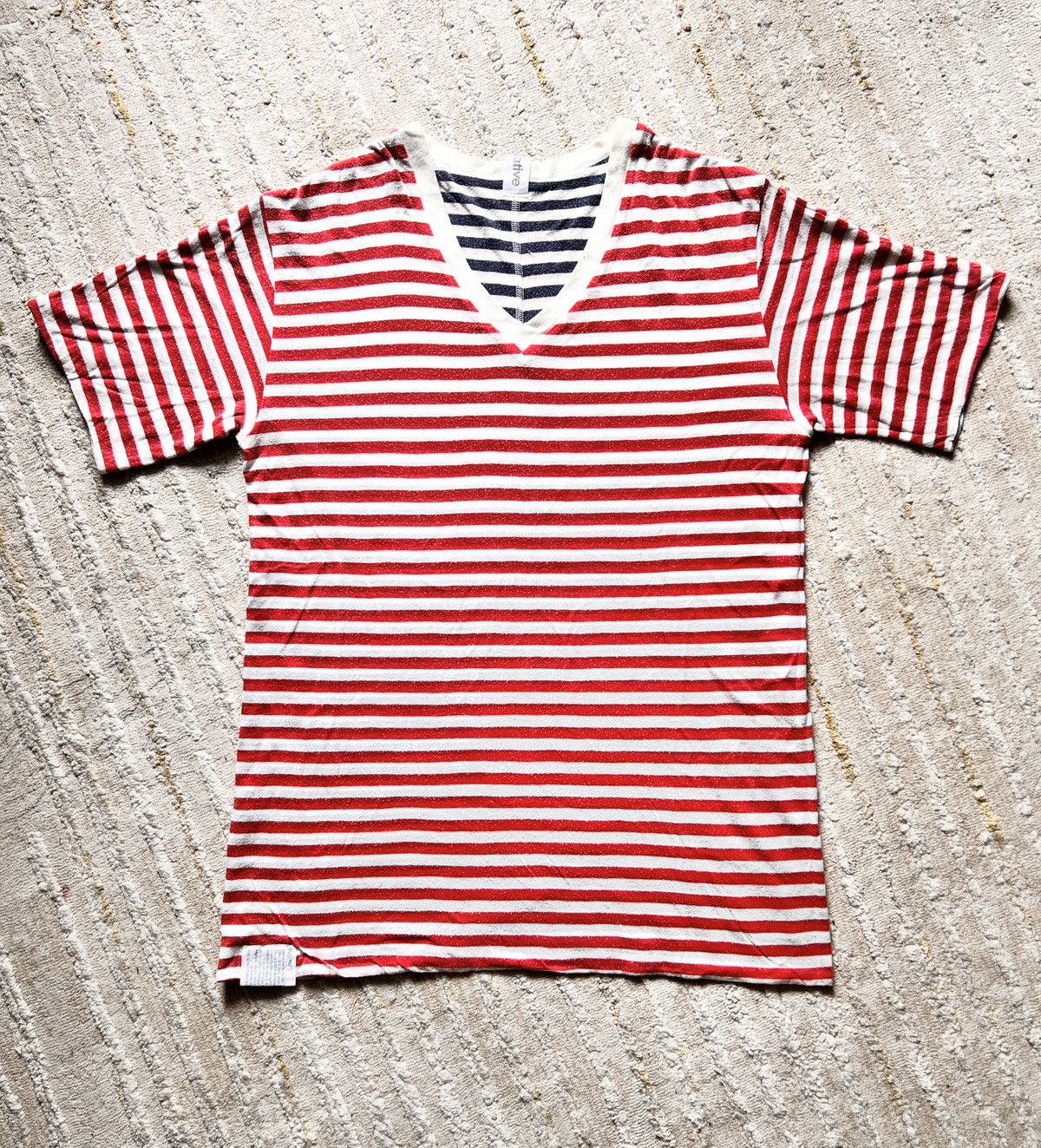 Nonnative Nonnative Reversible Stripe Vneck Tshirt Size US M / EU 48-50 / 2 - 1 Thumbnail