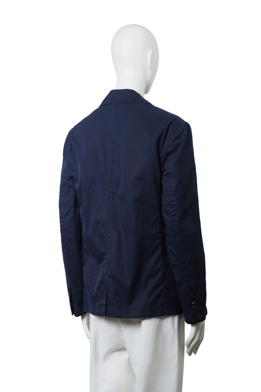 Bottega Veneta BOTTEGA VENETA Navy Twill Double-breasted Blazer Size 46R - 6 Thumbnail