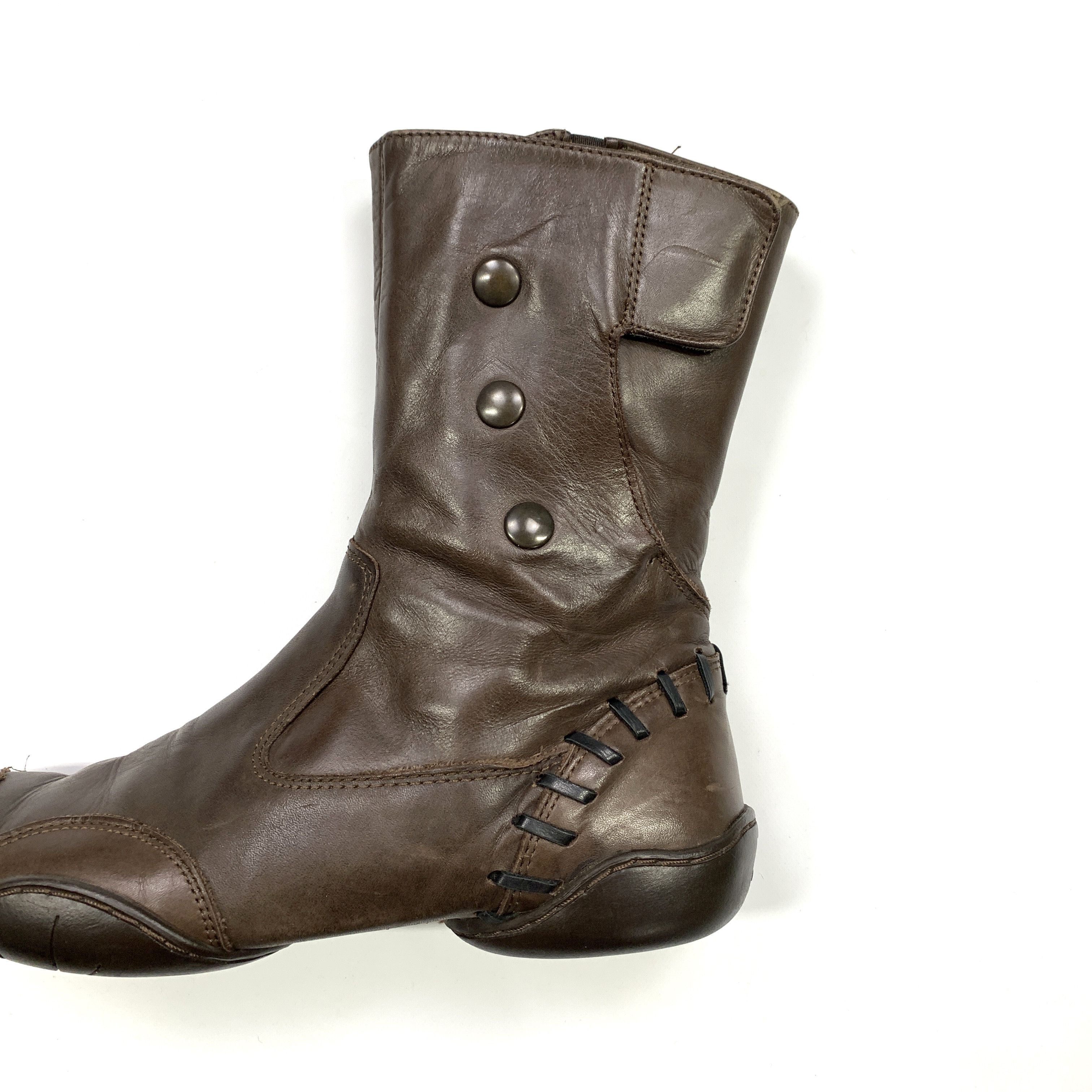 Marithe + Francois Girbaud 00's Leather Zip Up Boots Size US 8 / IT 38 - 6 Thumbnail