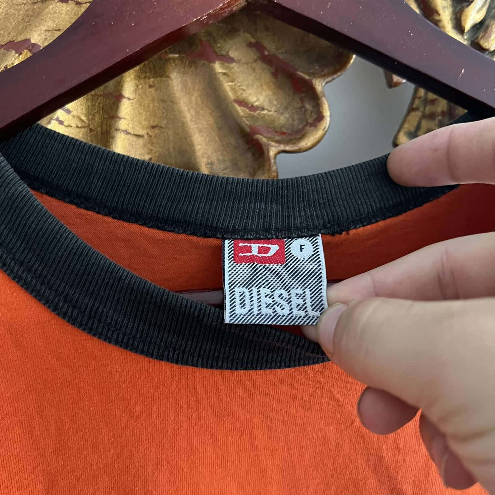 Diesel Vintage Diesel Japan Orange t-shirt Sz XL Size US XL / EU 56 / 4 - 6 Thumbnail