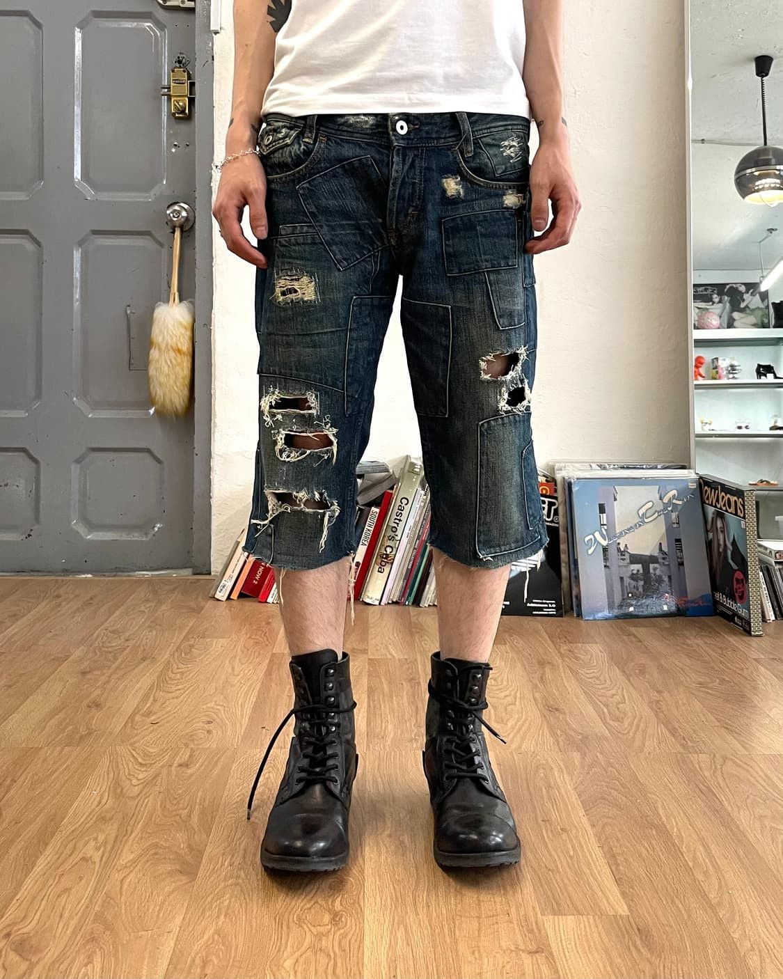 Dolce & Gabbana patchwork denim shorts