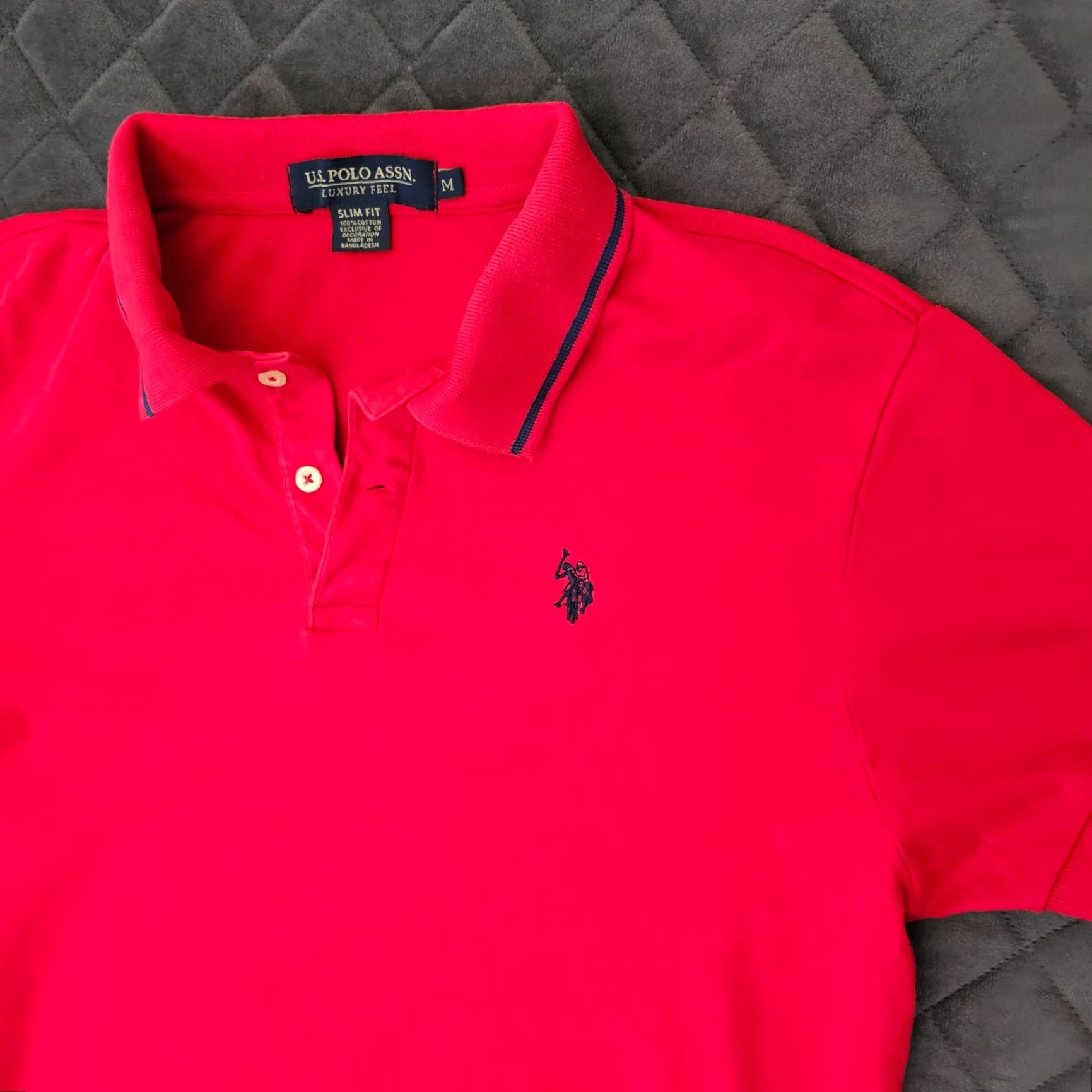 Vintage US Polo Assn Polo Shirt Slim Fit Red Short Sleeve Men M Size US M / EU 48-50 / 2 - 3 Thumbnail