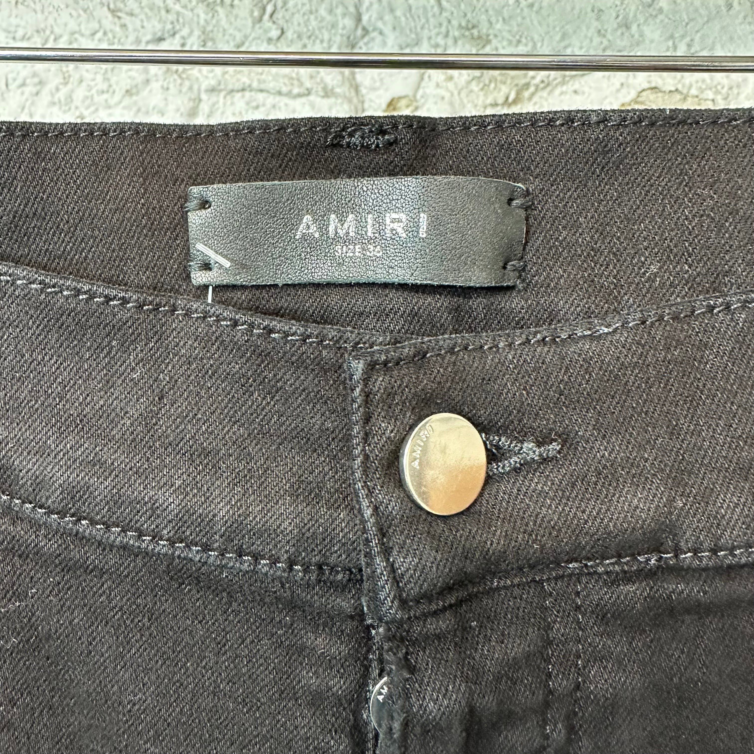 Amiri Amiri Plain Black Flare Denim Jeans Sz 36 Size US 36 / EU 52 - 3 Thumbnail