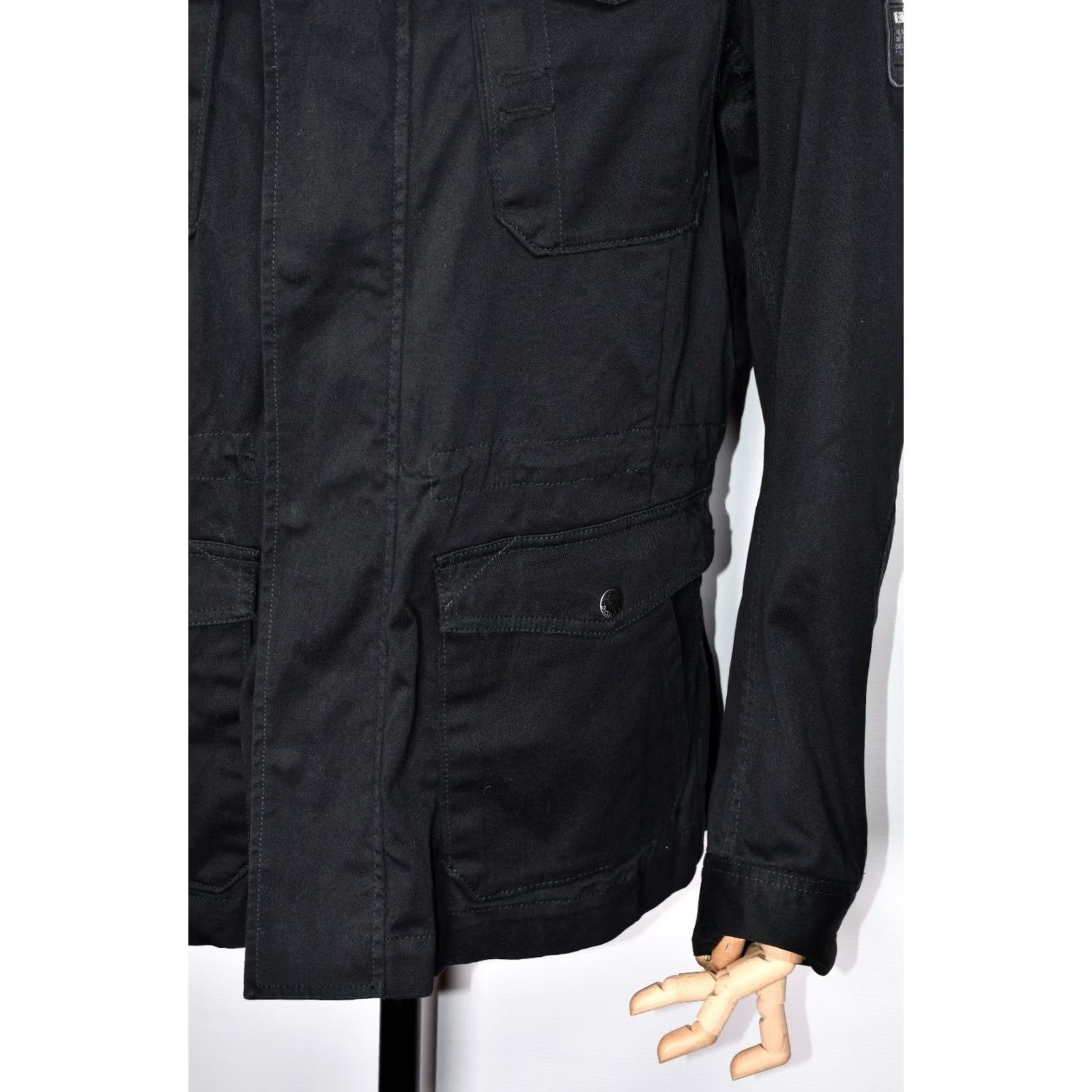 Diesel Diesel Jacket Men's Military Black 2XL Size 2XL Regular Cotton Zip Logo Vintage: No Size US XXL / EU 58 / 5 - 6 Thumbnail