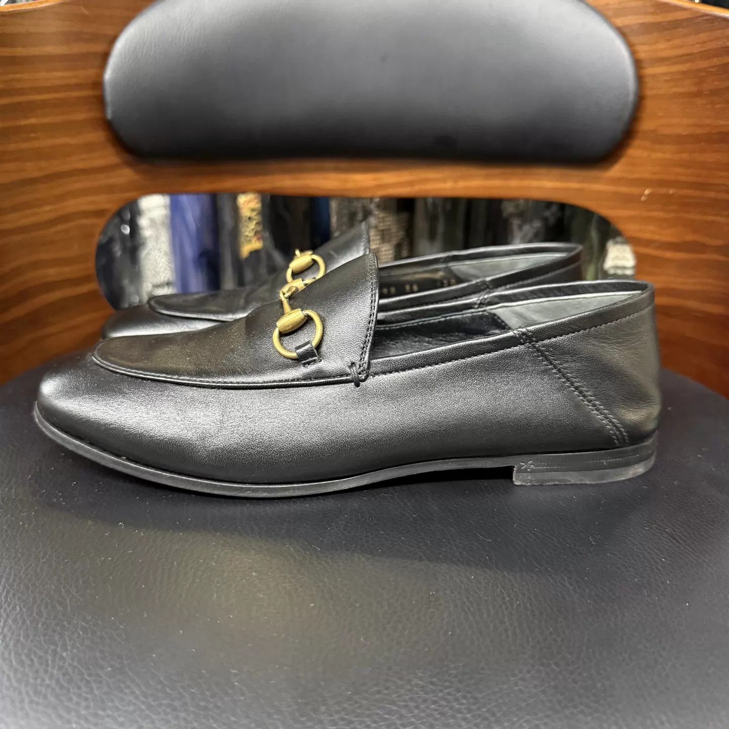 Gucci Gucci Women's Horsebit Loafer Black Leather 36 Size US 5.5 / IT 35.5 - 6 Thumbnail