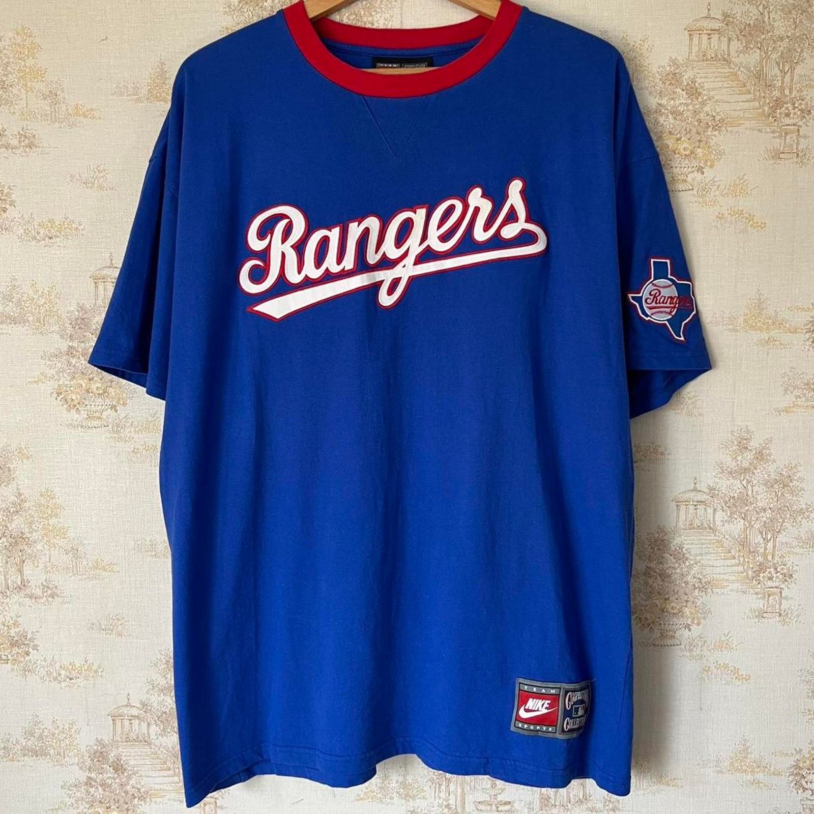 Nike Y2K Nike Texas Rangers Ringer Tee | Embroidered | Size XL Size US XL / EU 56 / 4 - 1 Thumbnail