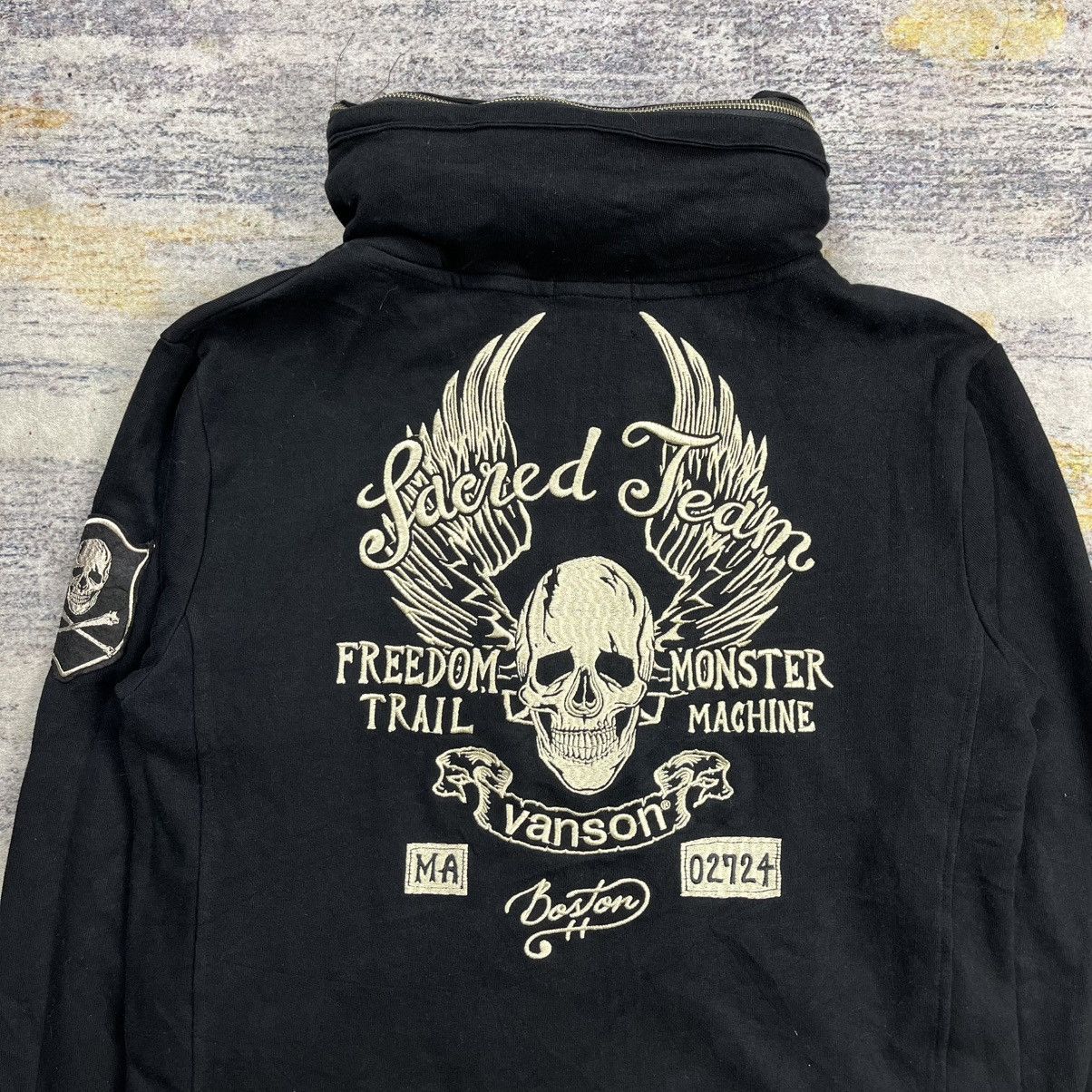 Vanson Leathers Vanson hidden hood embroidery hoodie Size US L / EU 52-54 / 3 - 4 Thumbnail