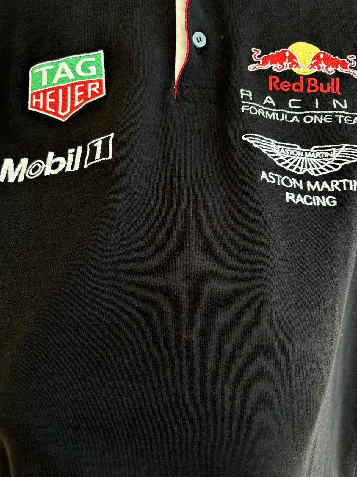 Red Bull × Vintage Vintage Red Bull Racing Puma Formula Uno Rugby Polo T-Shirt Size US L / EU 52-54 / 3 - 6 Thumbnail