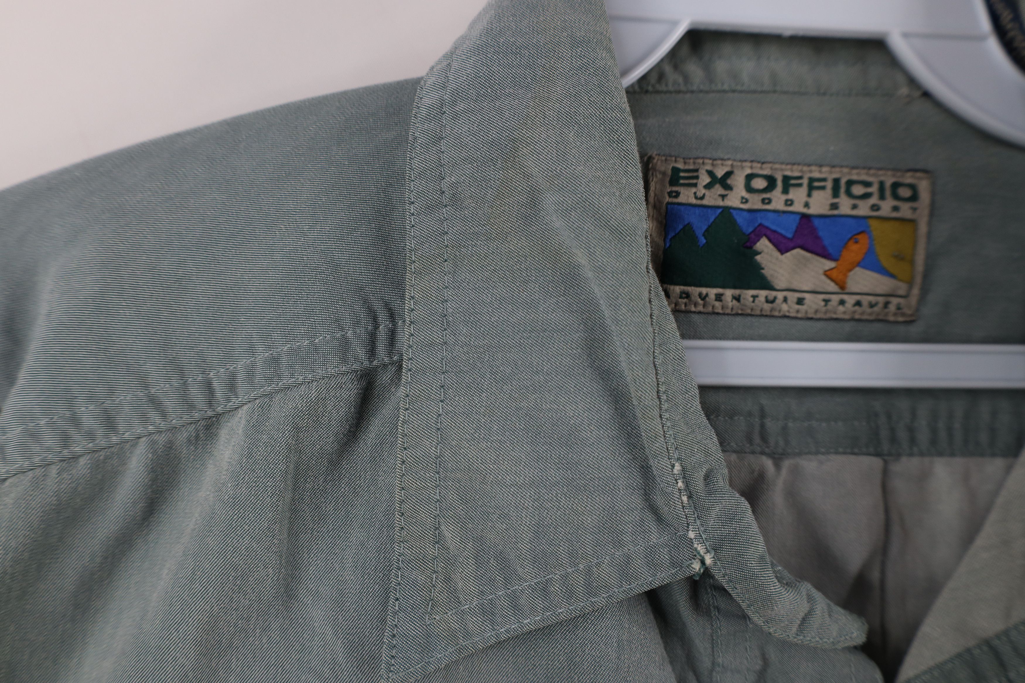 ExOfficio × Vintage Vintage 90s Exofficio Stonewash Hiking Safari Button Shirt Size US M / EU 48-50 / 2 - 6 Thumbnail