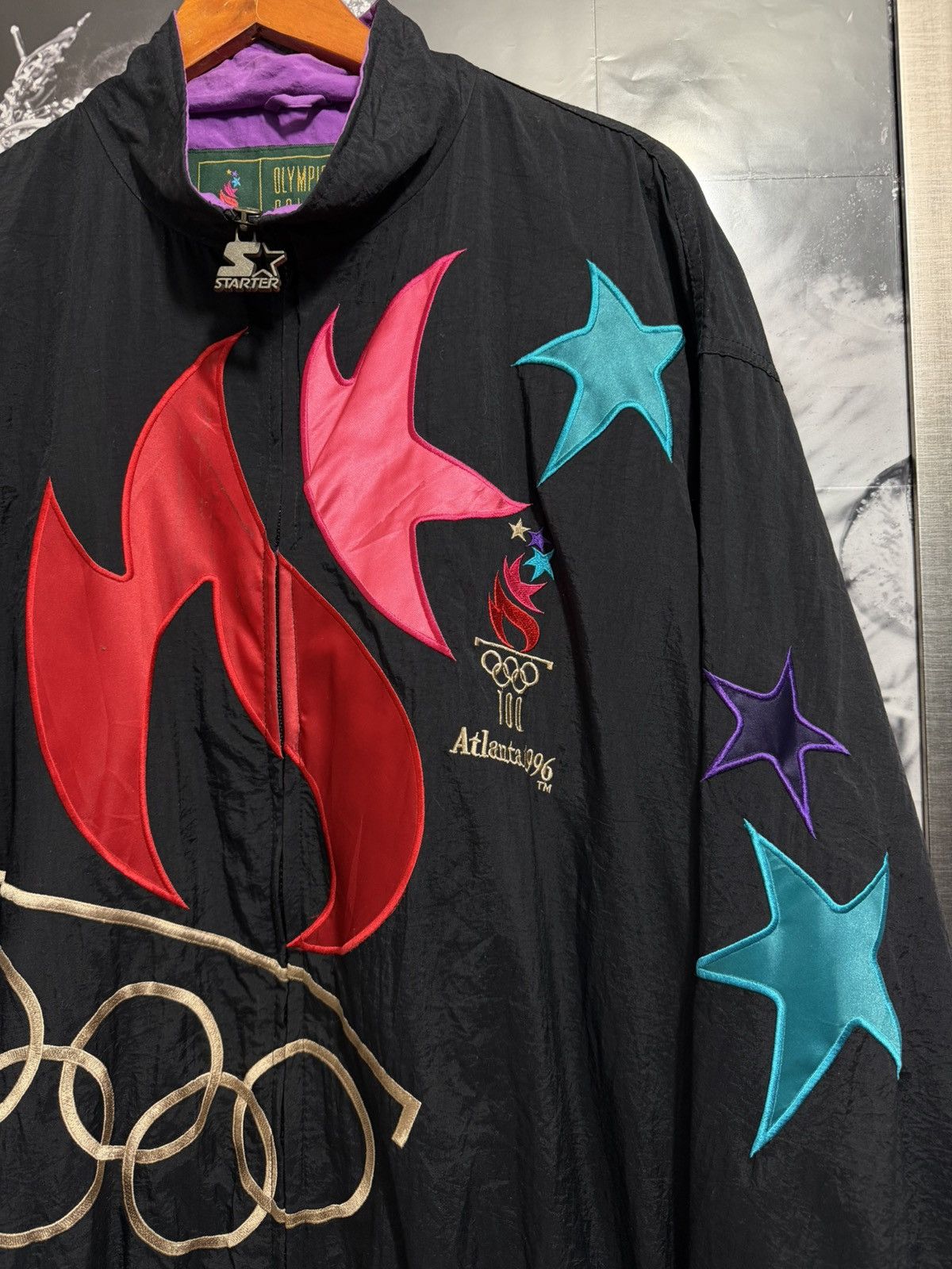 Starter OLYMPIC GAMES ATLANTA 1996 TRACK JACKET Size US L / EU 52-54 / 3 - 2 Thumbnail