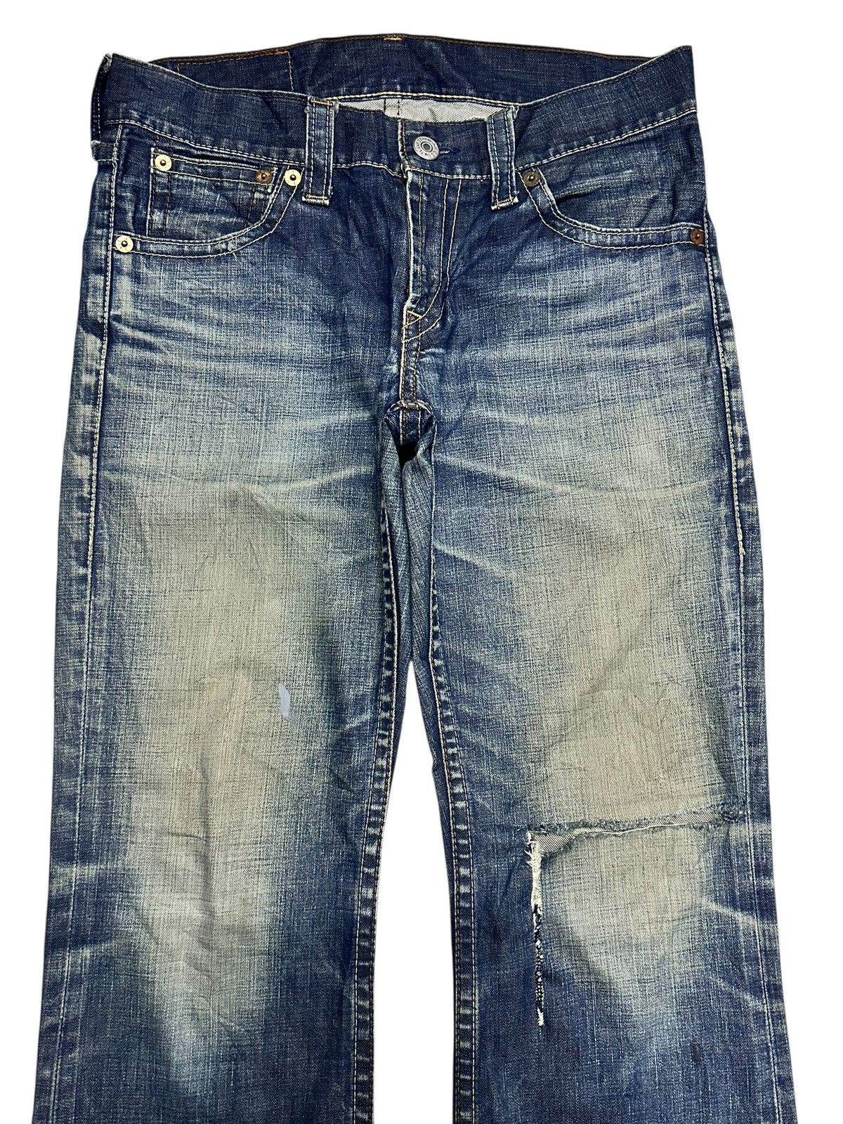 Levi's Levis 507 Vintage Distressed Wideleg Baggy Style Faded Size US 32 / EU 48 - 3 Thumbnail