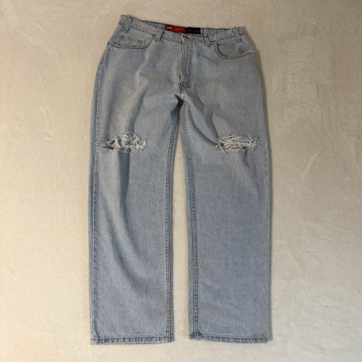 Levi's Vintage Levi’s Silver Tab Loose Distressed Jeans Blue Size US 36 / EU 52 - 1 Thumbnail