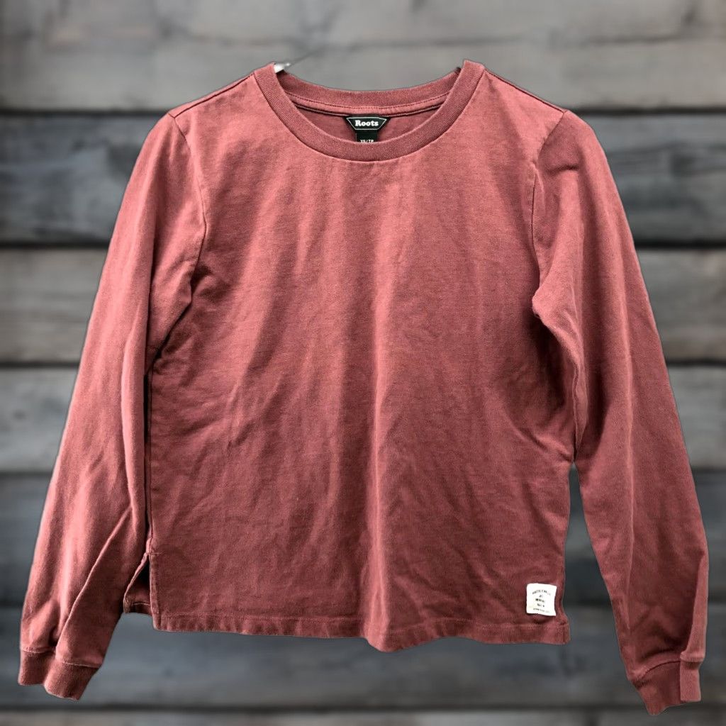 Roots VINTAGE Roots Canada Long Sleeve T-Shirt Womens XS Pink Crewneck Cotton Casual Size XS / US 0-2 / IT 36-38 - 1 Thumbnail