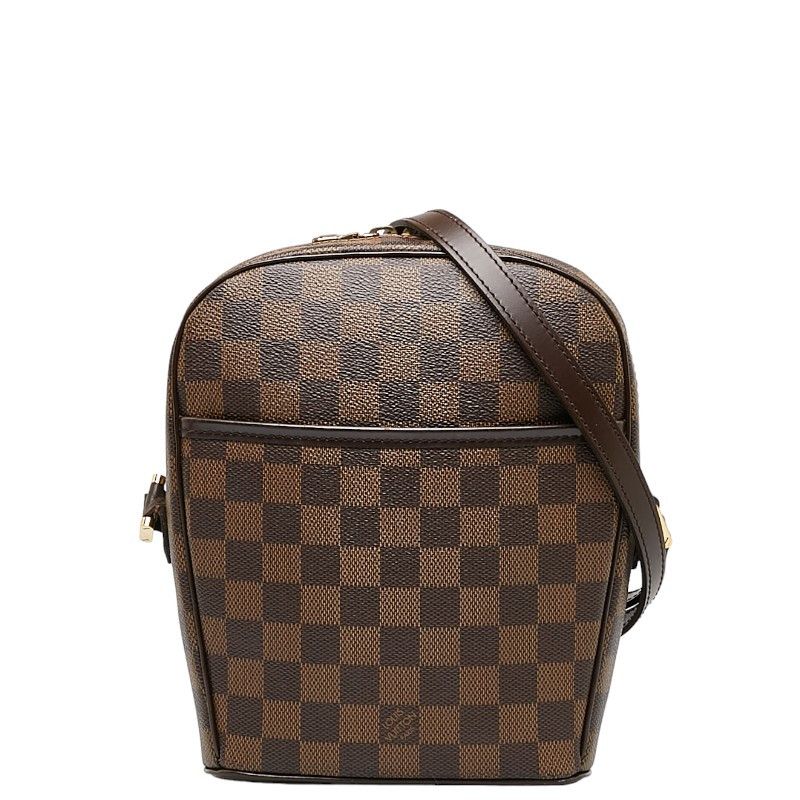 Louis Vuitton Louis Vuitton Damier Ipanema PM Shoulder Bag N51294 Brown PVC Leather Canvas Crossbody Bag N51294 in Very Good Condition