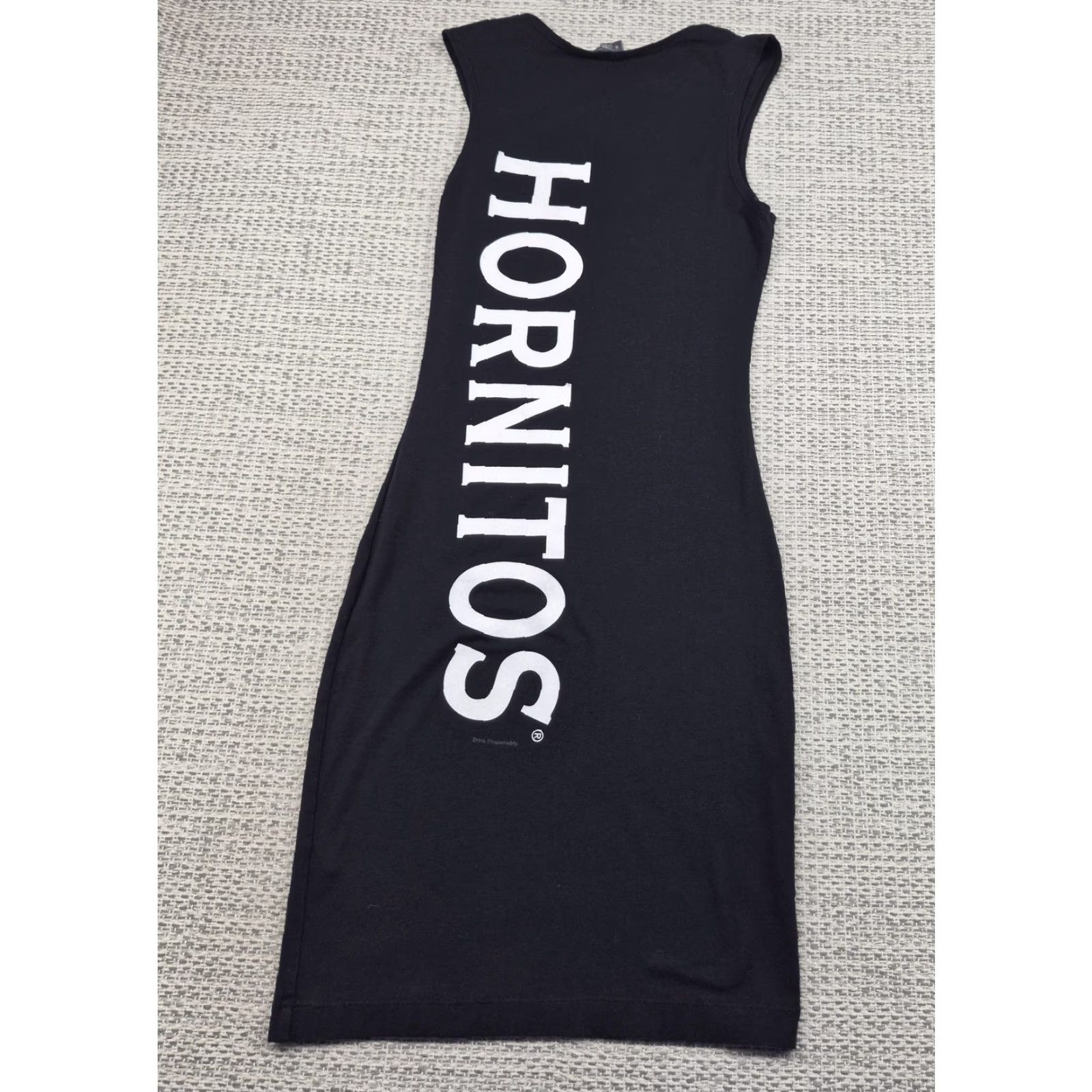 Vintage Hornitos Dress Womens Small Black Bodycon Sleeveless Scoop Neck Party Club Size S / US 4 / IT 40 - 2 Thumbnail