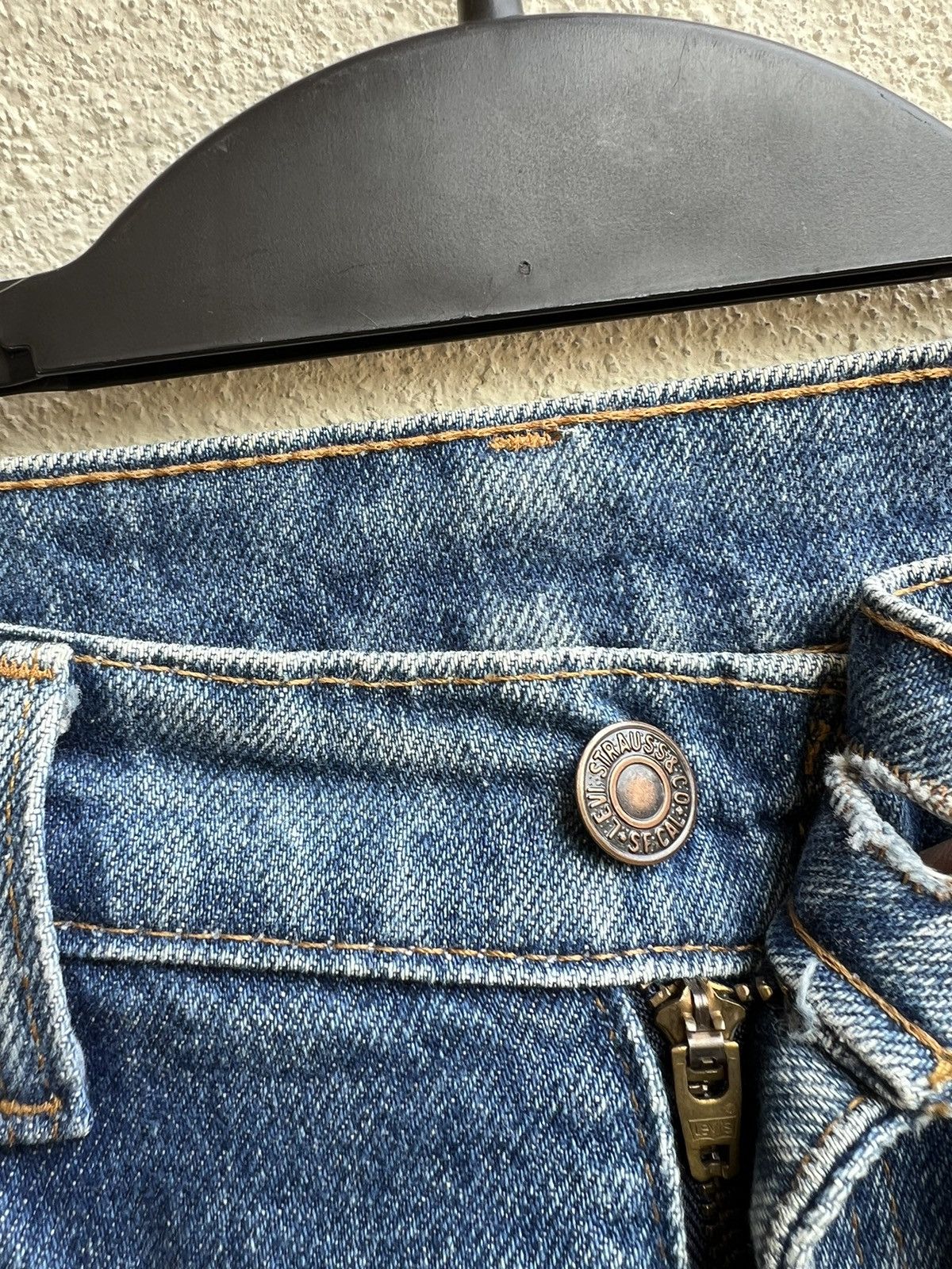 Levi's Vintage 90s Levi’s 505 Faded Blue Denim Jeans 30x31.5 Size US 30 / EU 46 - 7 Thumbnail