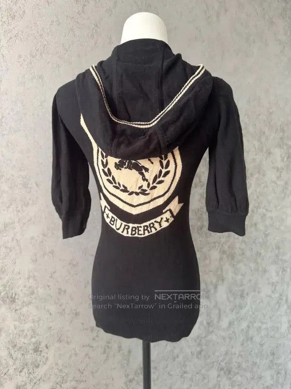 Burberry Burberry Black Wool Blend Long Cardigan. Size M / US 6-8 / IT 42-44 - 5 Thumbnail
