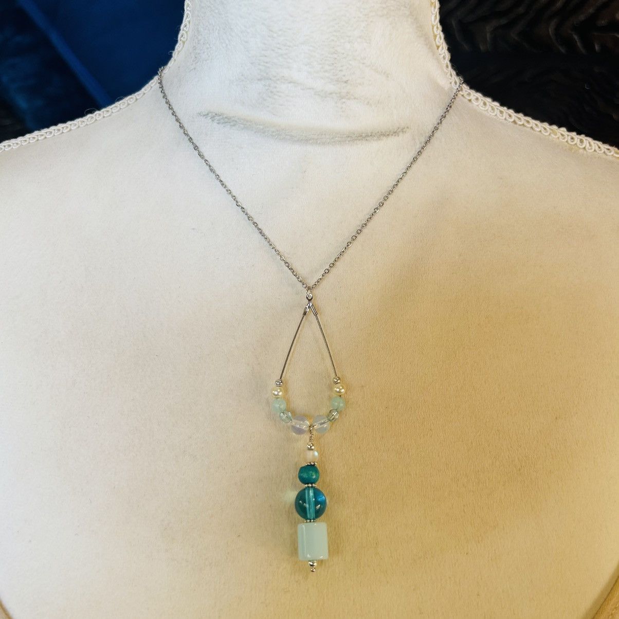 Handmade Handcrafted vintage bead changeable charm pendant necklace Size ONE SIZE - 3 Thumbnail