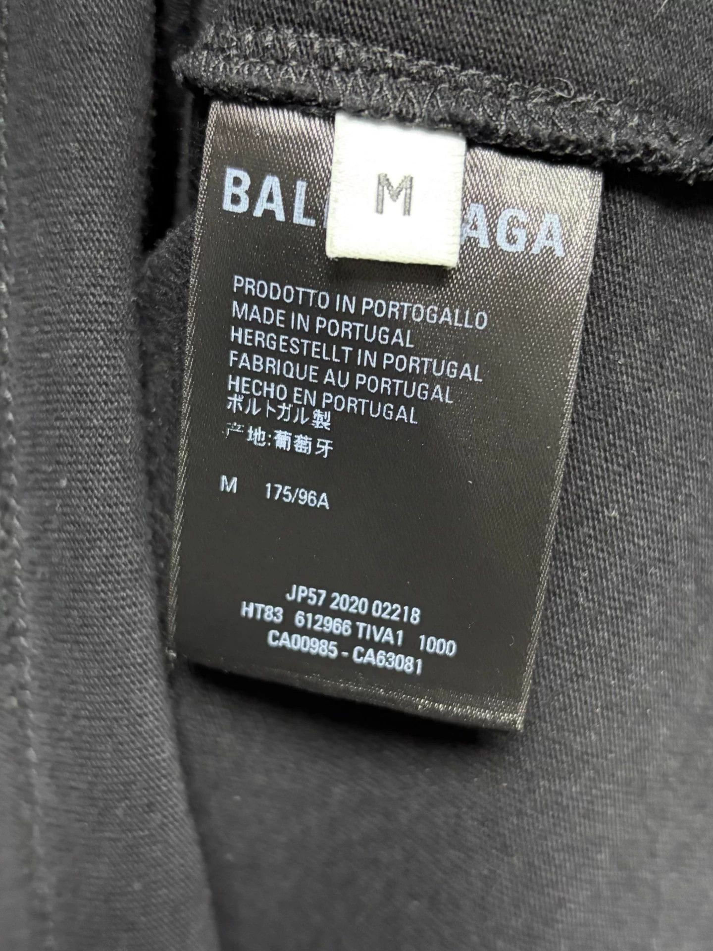 Balenciaga Balenciaga Band Print Short Sleeve Tee Black M Size US M / EU 48-50 / 2 - 4 Thumbnail