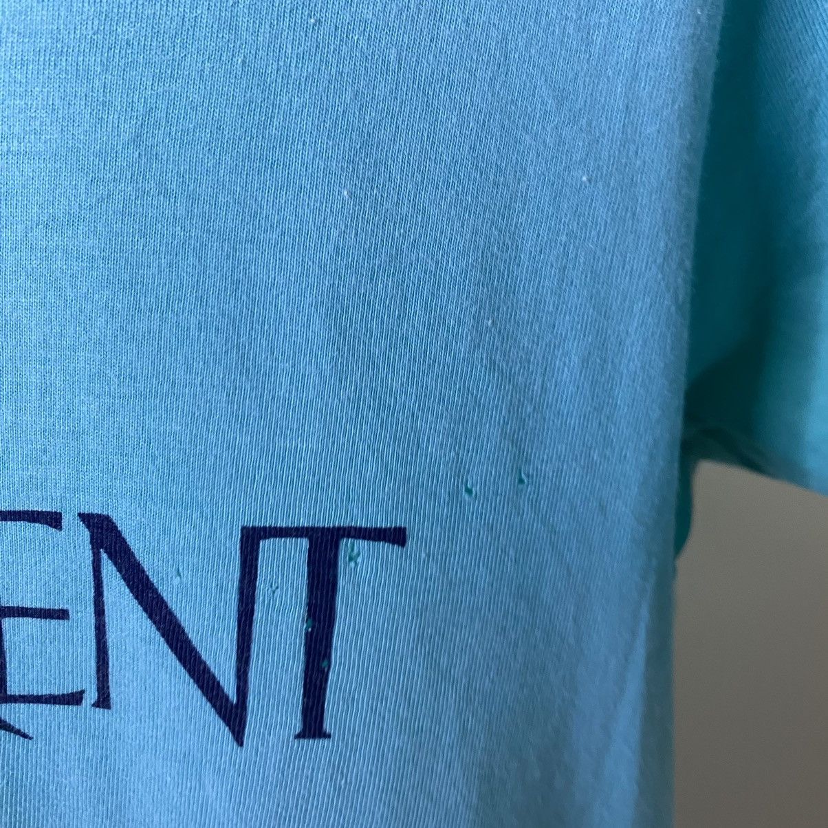 Vintage Vintage 1980s Yves Saint Laurent YSL Distressed T Shirt Size US M / EU 48-50 / 2 - 3 Thumbnail