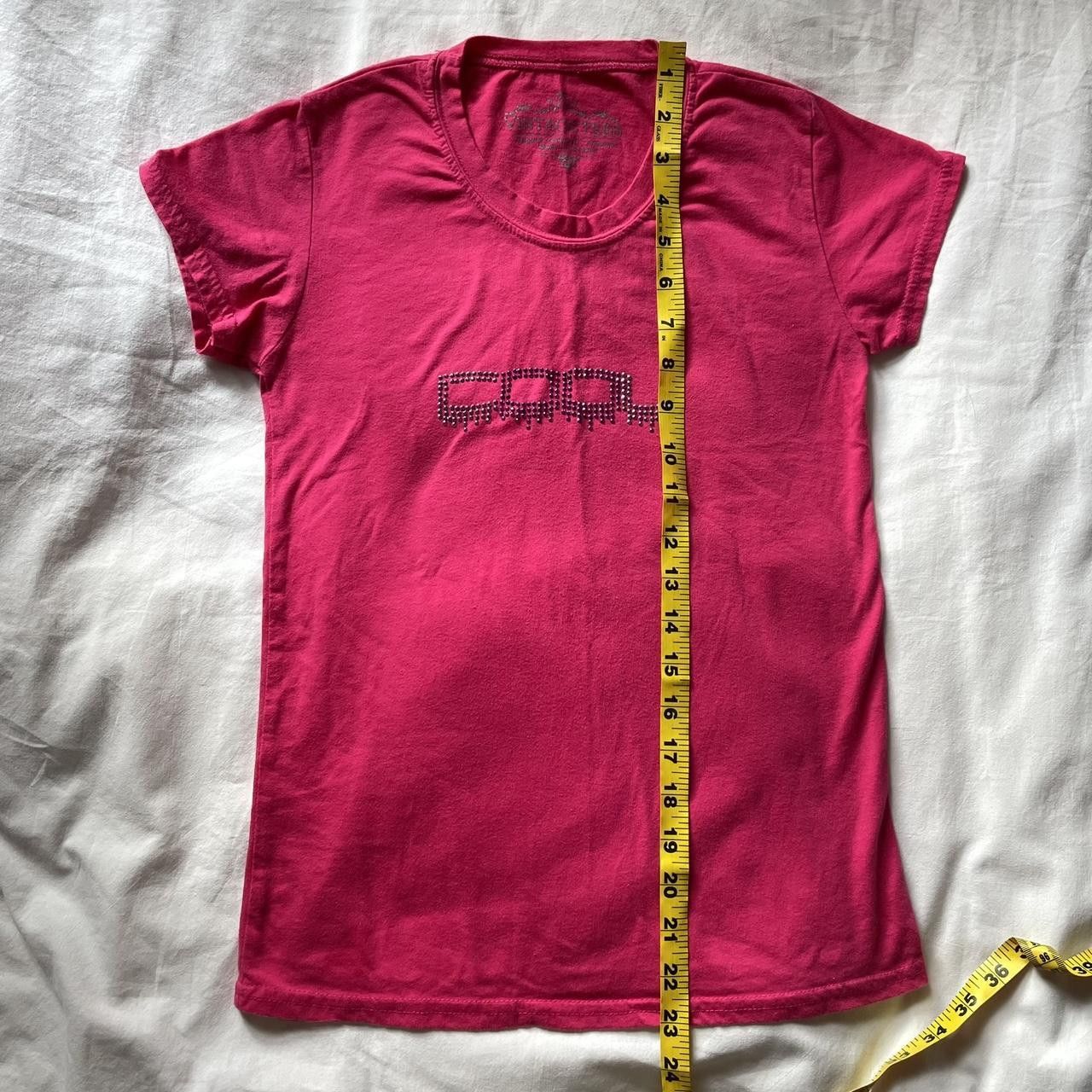 Vintage Pink Y2K “Cool” Rhinestone Tee Size ONE SIZE - 5 Thumbnail