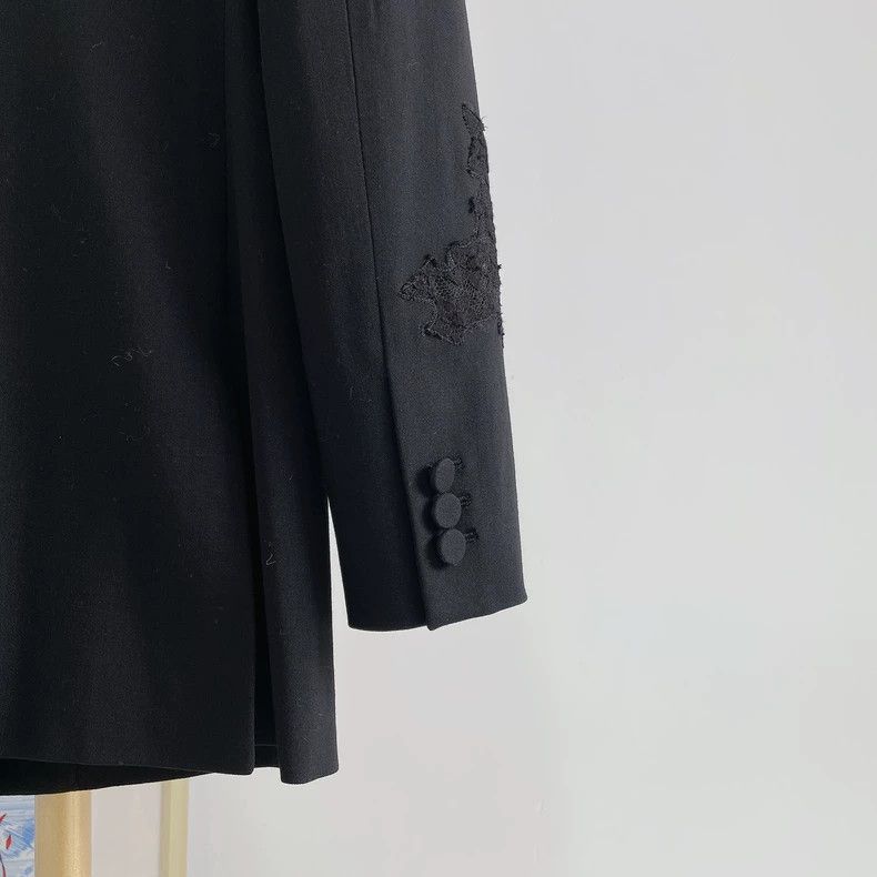 Valentino Valentino Black lace blazer Size XXS / US 00 / IT 34 - 5 Thumbnail
