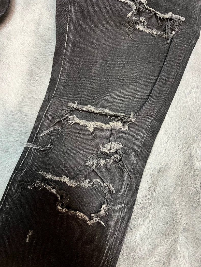 Saint Laurent Paris saint Laurent parisFall/Winter Black Wrecking Jeans 2503-N Size US 33 - 5 Thumbnail