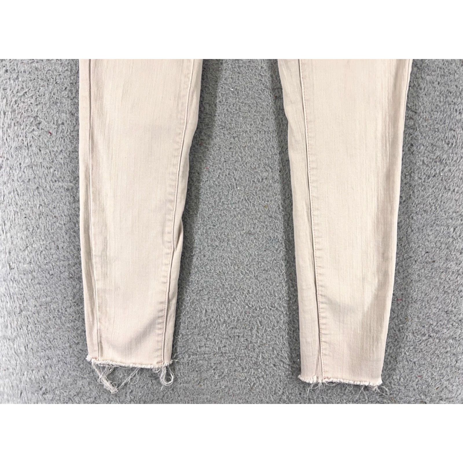 Vintage Universal Thread Jeans Women 0 Pink Denim Skinny High Rise Crop 5-Pocket Regular Size 25" / US 0 / IT 36 - 2 Thumbnail